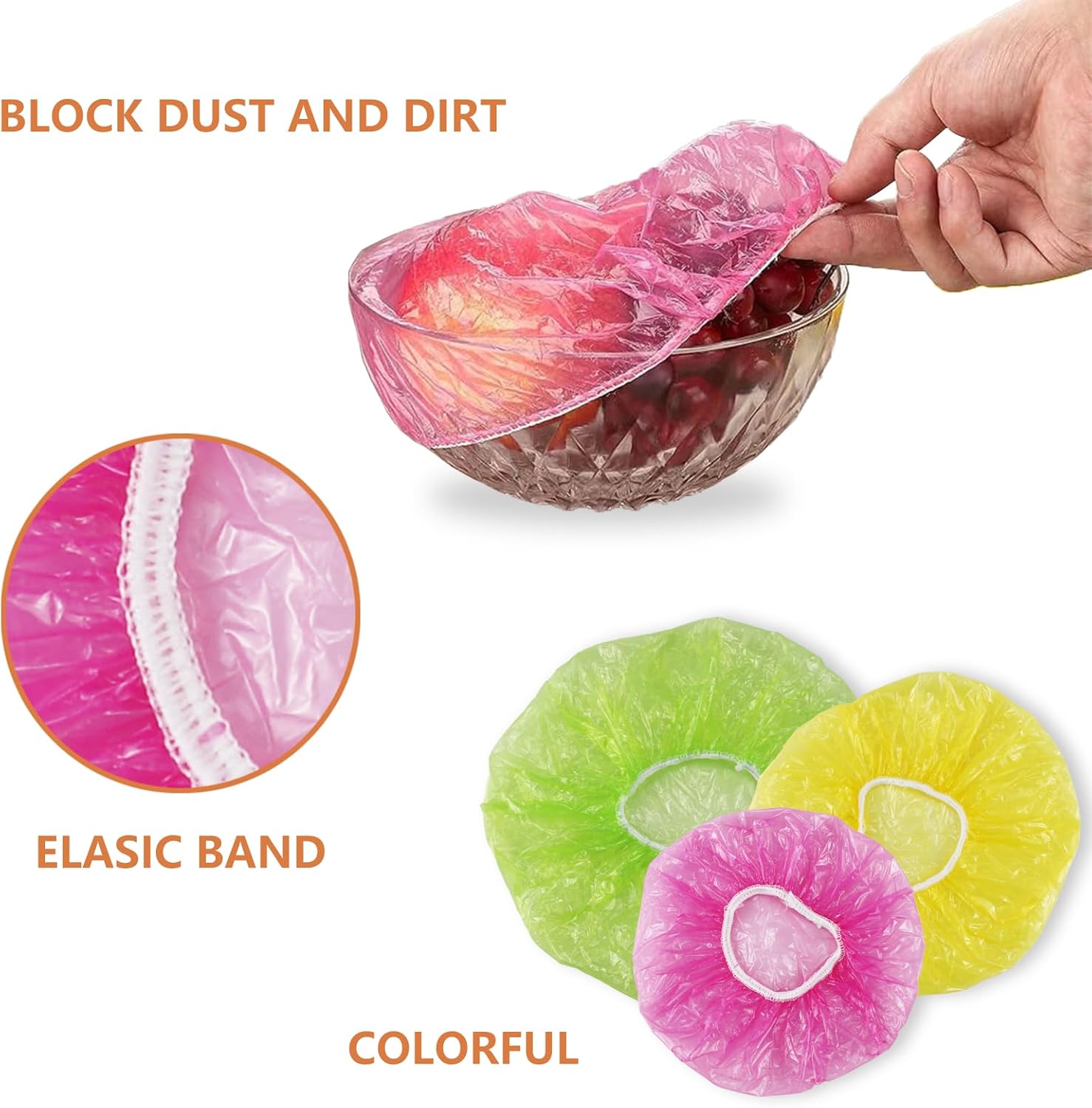 Copertura per Alimenti con Elastico 120 Pezzi - immagine 3