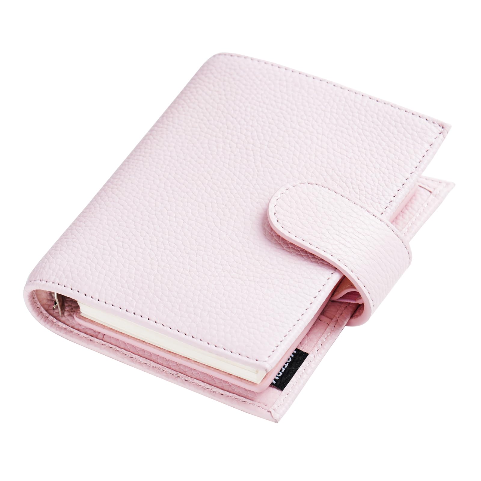 Moterm Agenda Tascabile A5 in Vera Pelle con Anelli 19mm