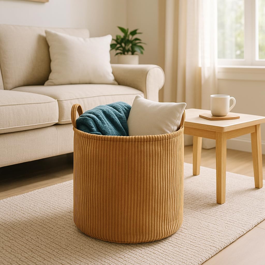 Putska Cesto Portabiancheria per Coperte e Giocattoli