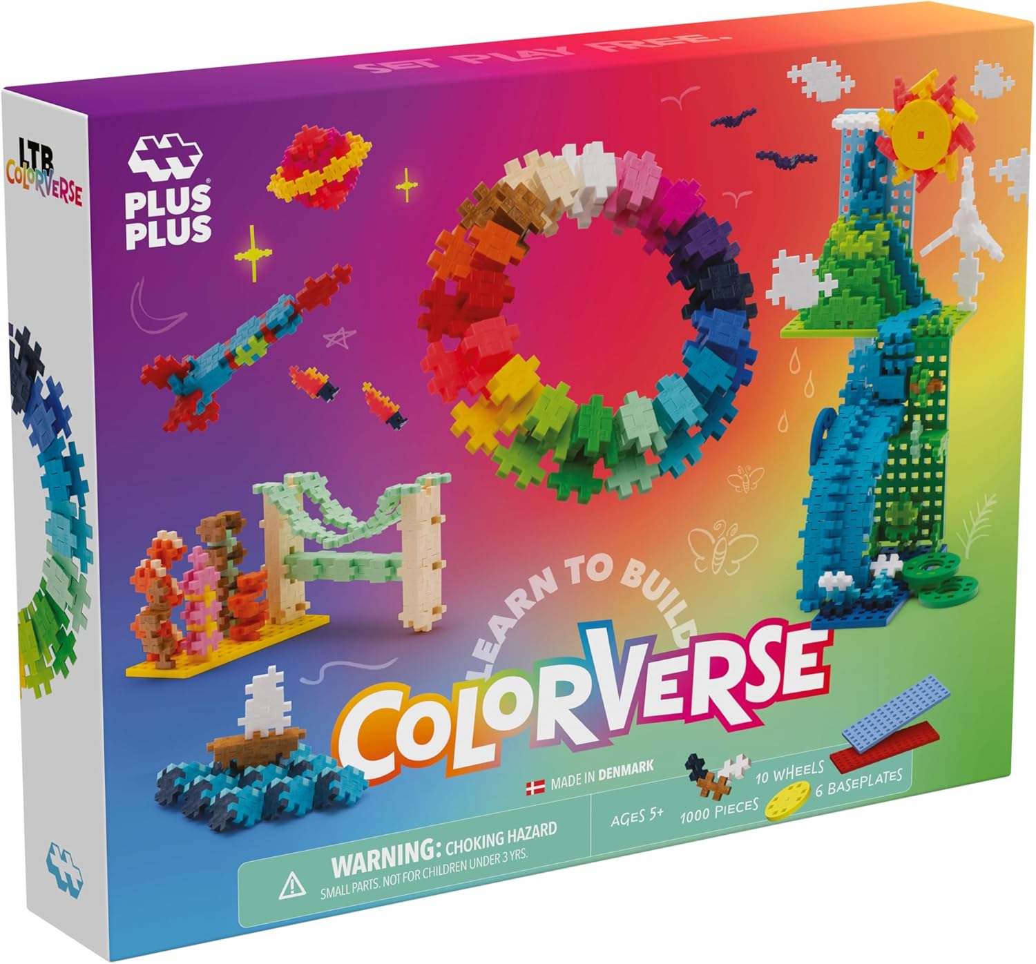 Plus-Plus Learn to Build Colorverse Superset 1016 pezzi - immagine 2