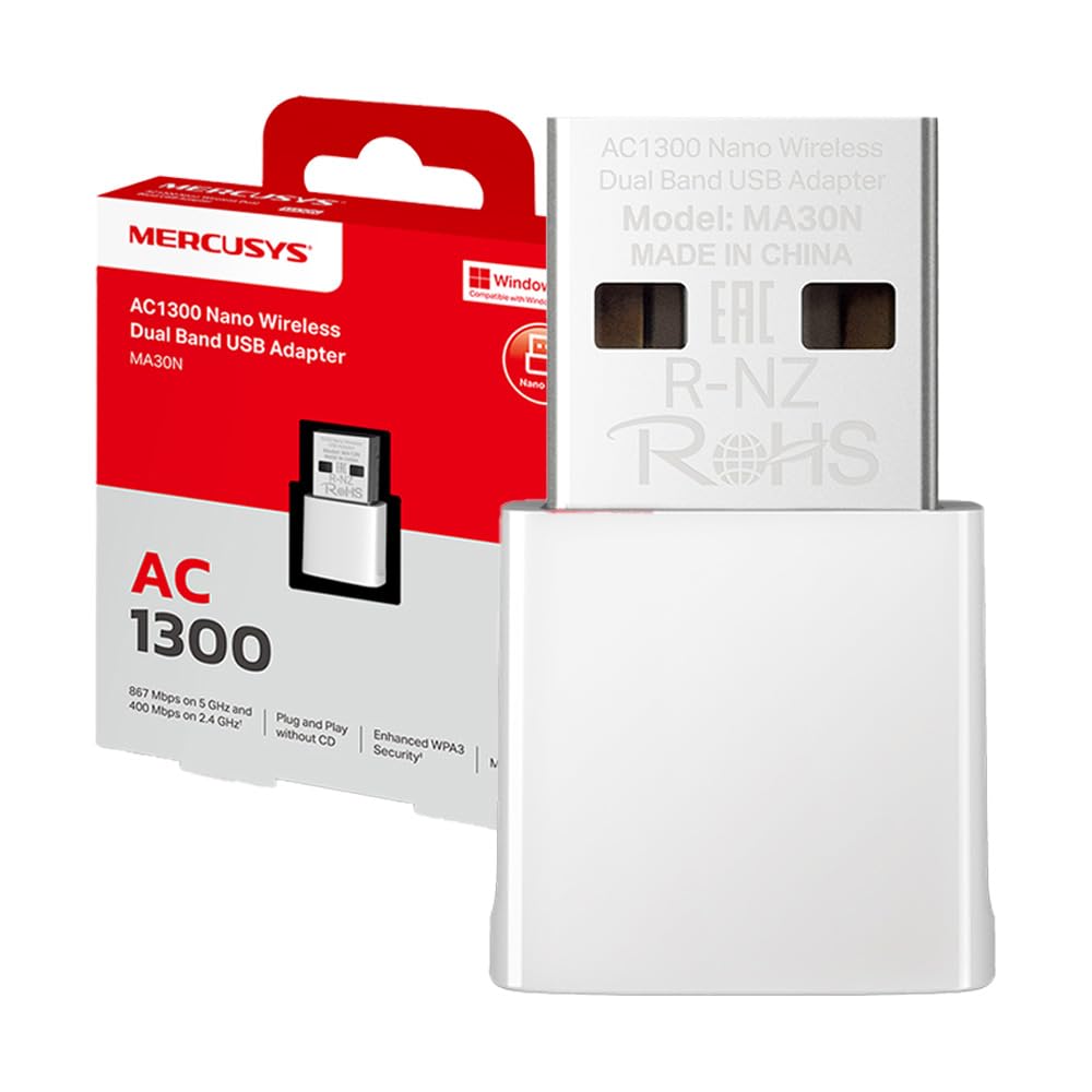 Mercusys TP-Link MA30N - Adattatore WiFi USB AC1300Mbps