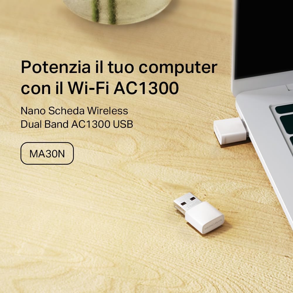 Mercusys TP-Link MA30N - Adattatore WiFi USB AC1300Mbps - immagine 2