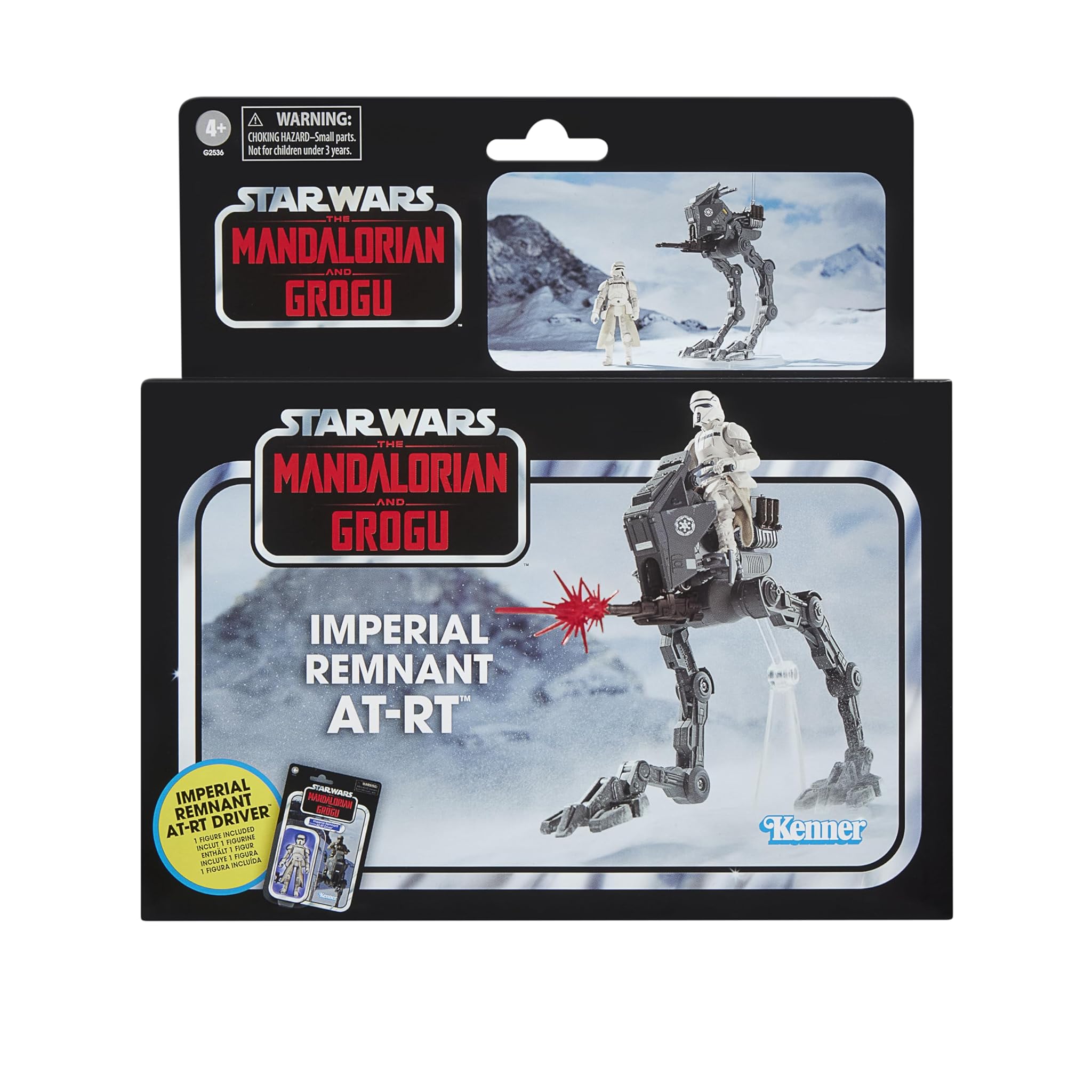 Star Wars Hasbro The Vintage Collection, Remnant AT-RT Imperiale, Veicolo Premium in Scala da 9,5 cm Ispirato al Film The Mandalorian & Grogu, Include Action Figure