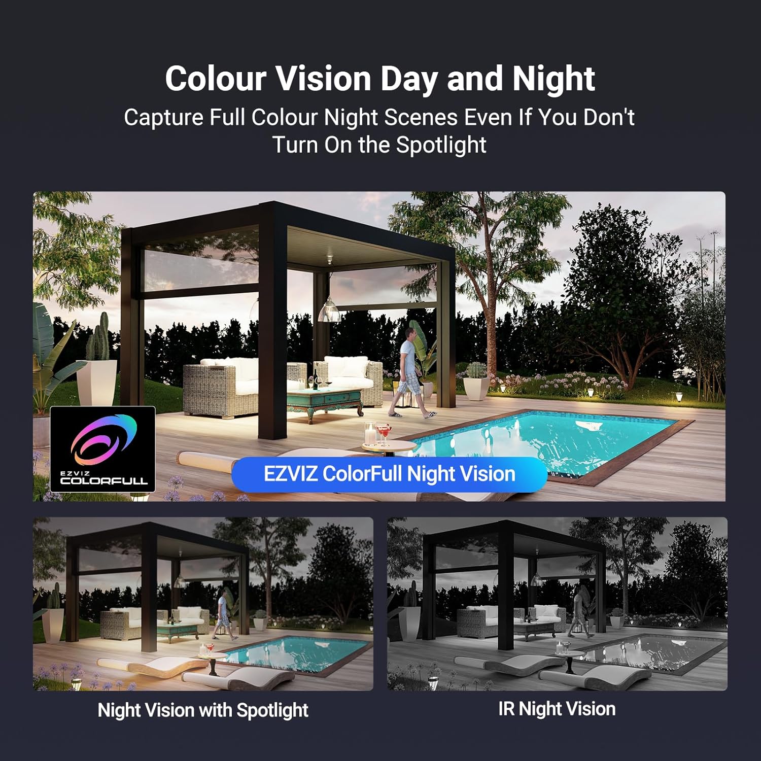 EZVIZ H8x 2K+ Telecamera Wi-Fi Esterno Motorizzata - immagine 3