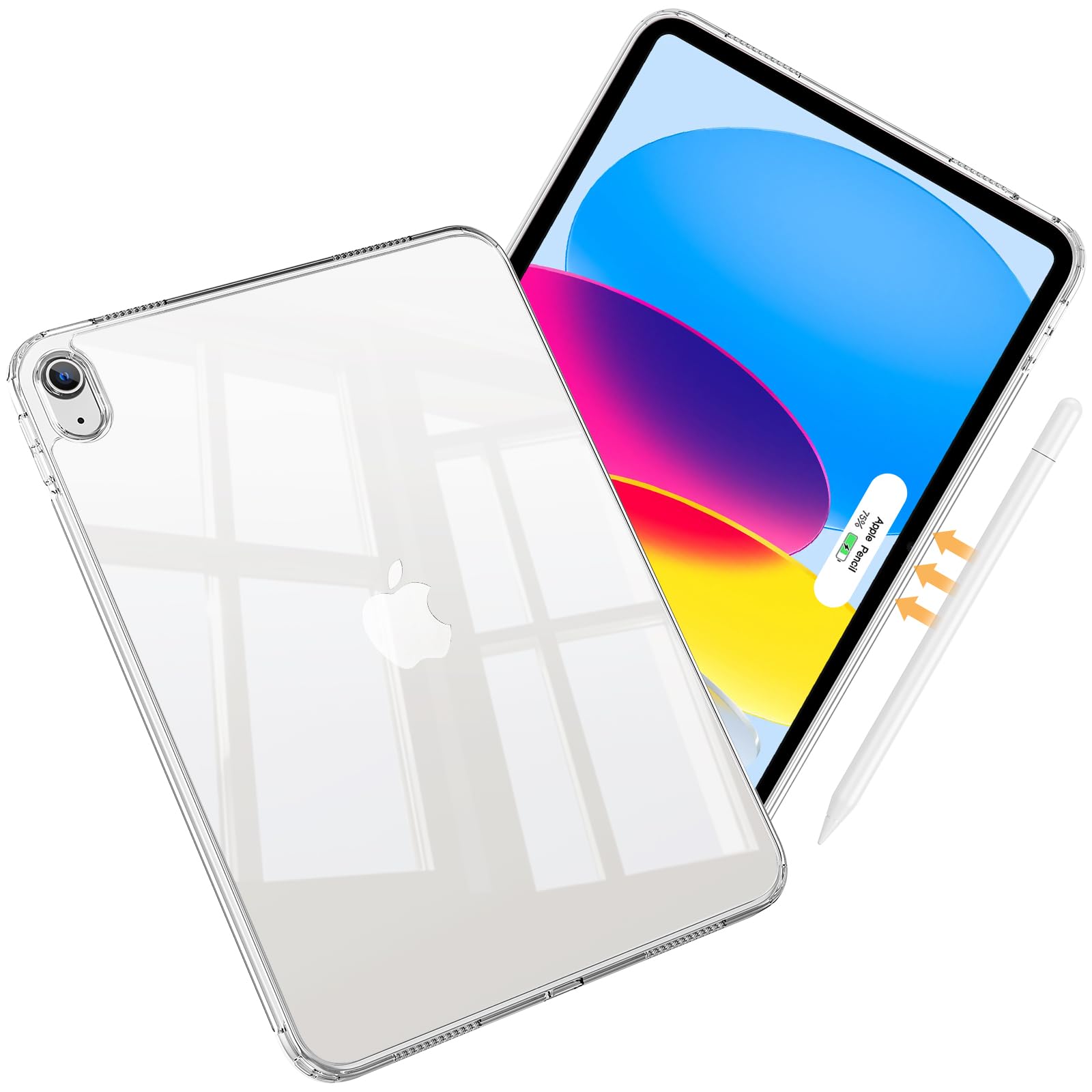 Procase Custodia Trasparente per iPad 11 Gen / 10 Gen