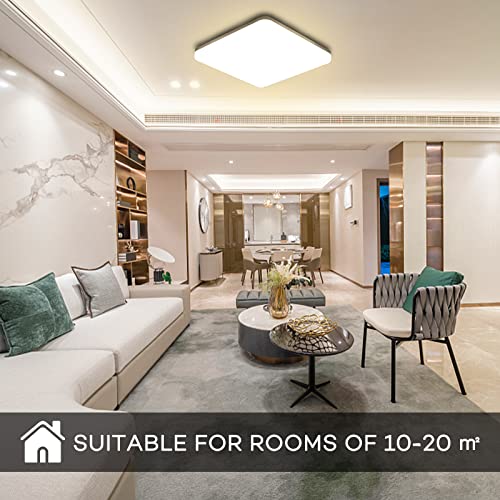 Plafoniera LED Soffitto Quadrata 20W 4000K 2000LM - immagine 6