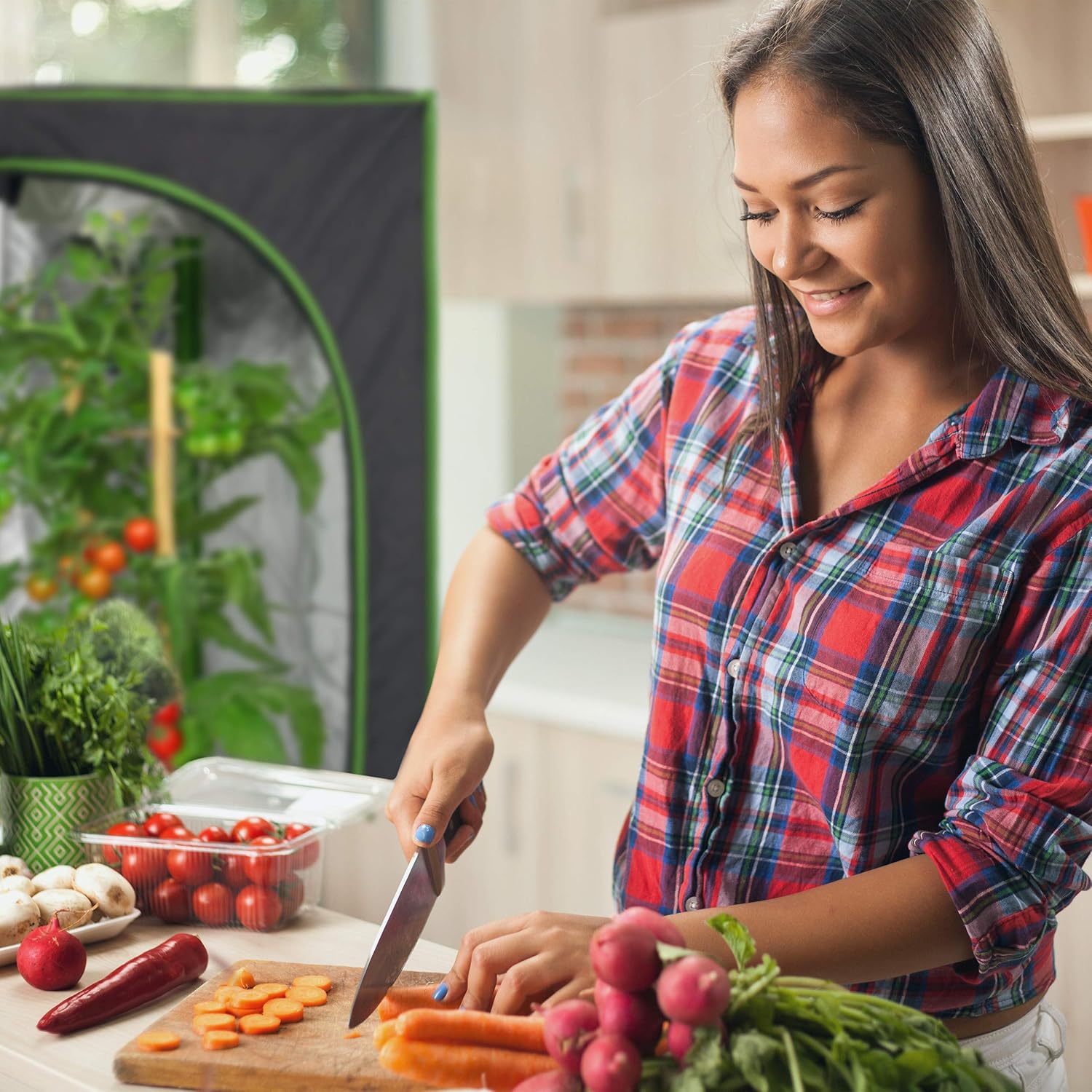 Relaxdays Grow Tent - Armadio Box Coltivazione 180x60x60 cm - immagine 5