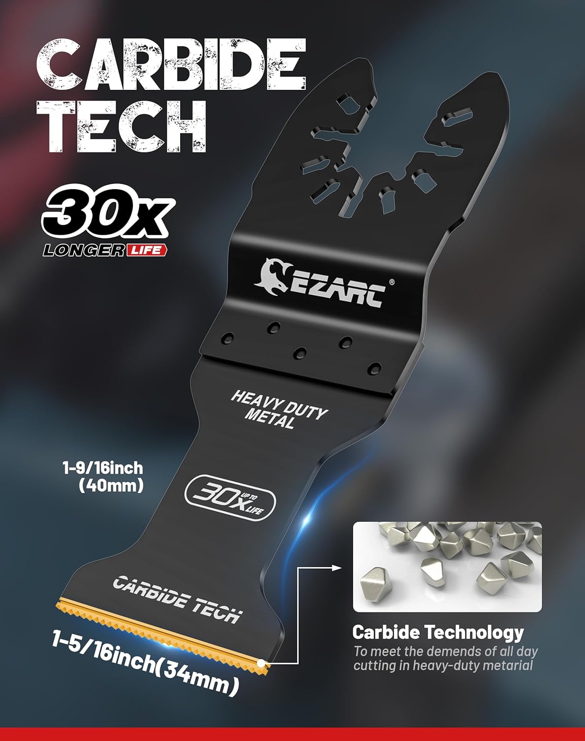 Ezarc Lama al Carburo Multifunzione 10 Pezzi - immagine 2