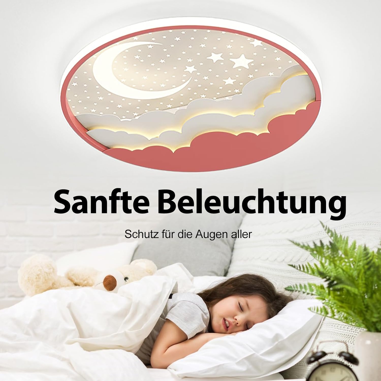 Lampada da Soffitto LED per Bambini - Stelle e Luna - immagine 6