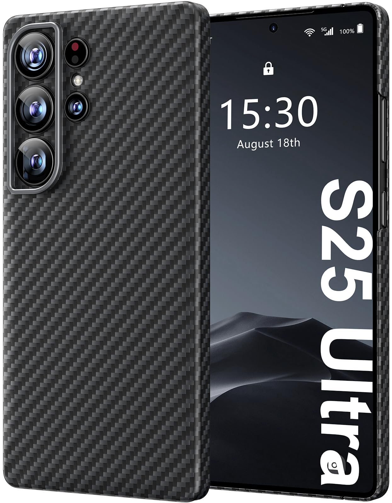 Memumi Custodia Fibra Aramidica per Galaxy S25 Ultra