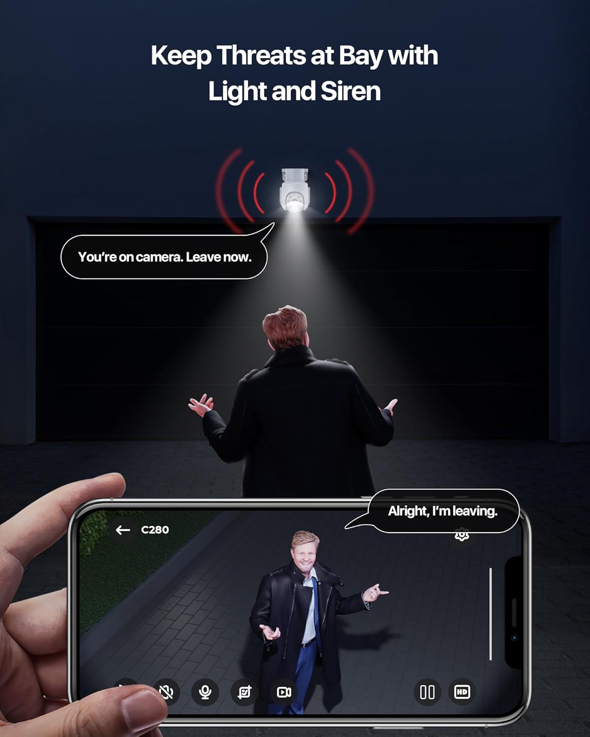 Zosi 5MP Telecamera Sorveglianza WiFi 6 PT 360° - immagine 4