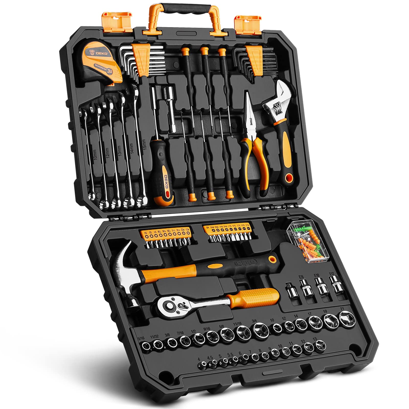 Set di Utensili 128 Pezzi per Casa e Auto