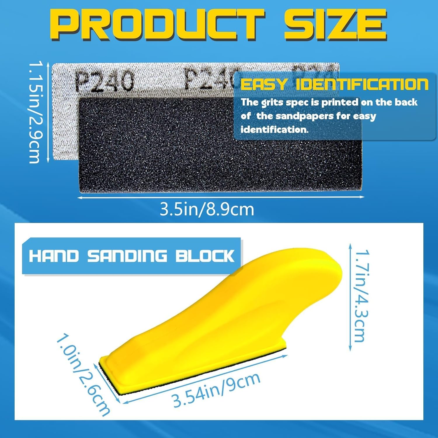 75 Pcs Carta Vetrata 90x30mm - immagine 2