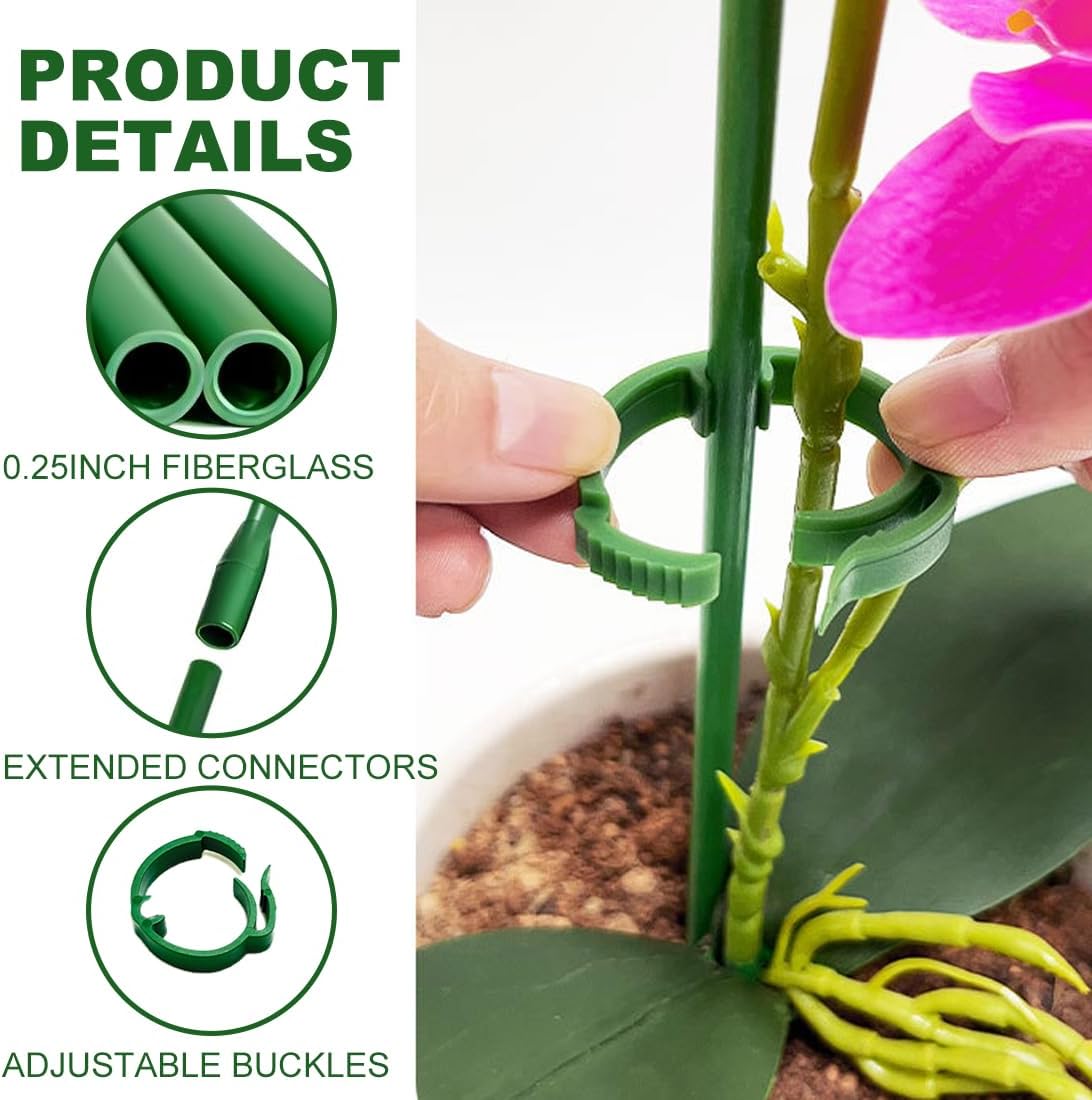 Supporti per Piante in Bambù 30cm - 20 Pezzi - immagine 3