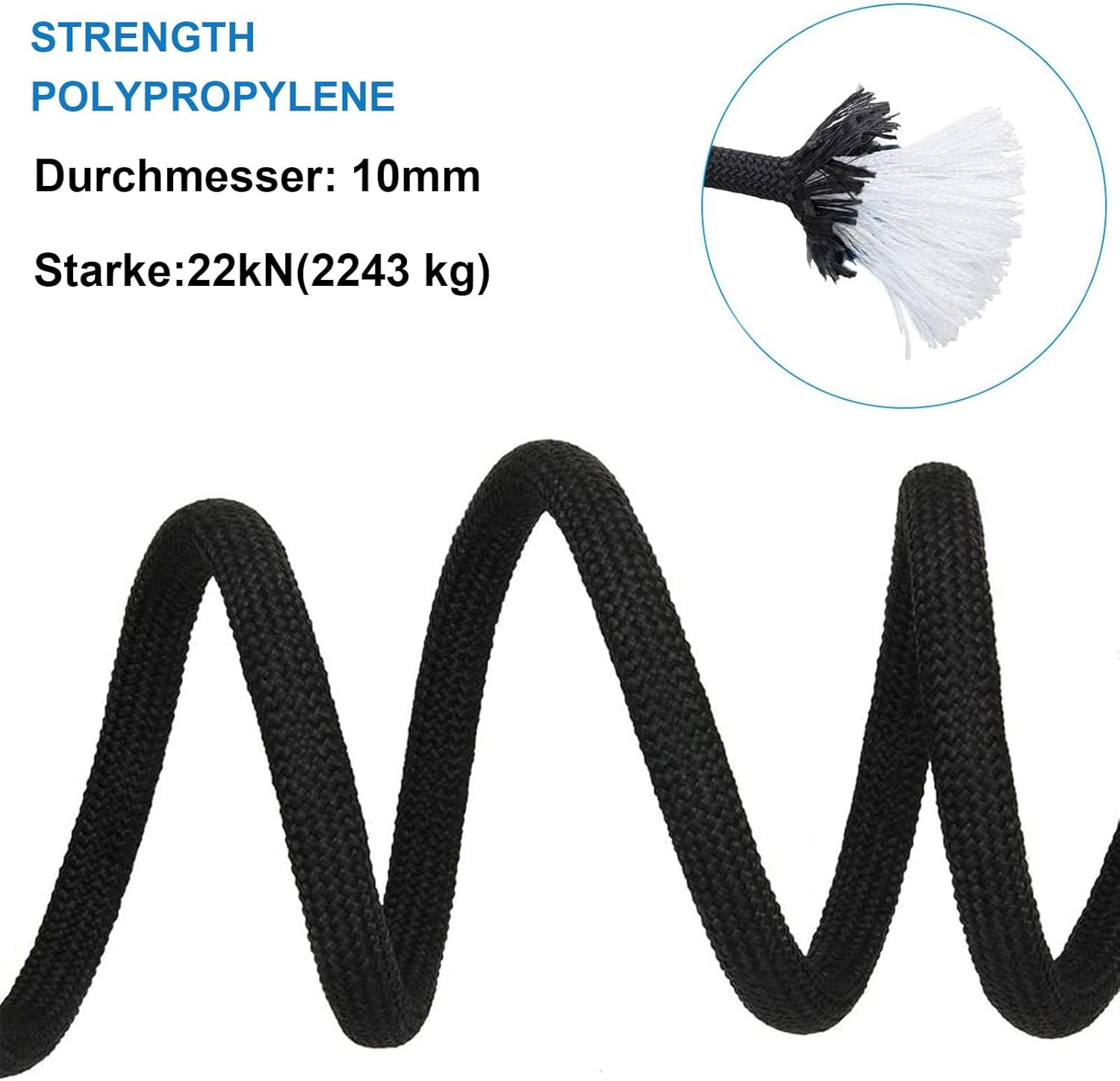 Gangying Corda da Arrampicata Statica 10mm 40m - immagine 2