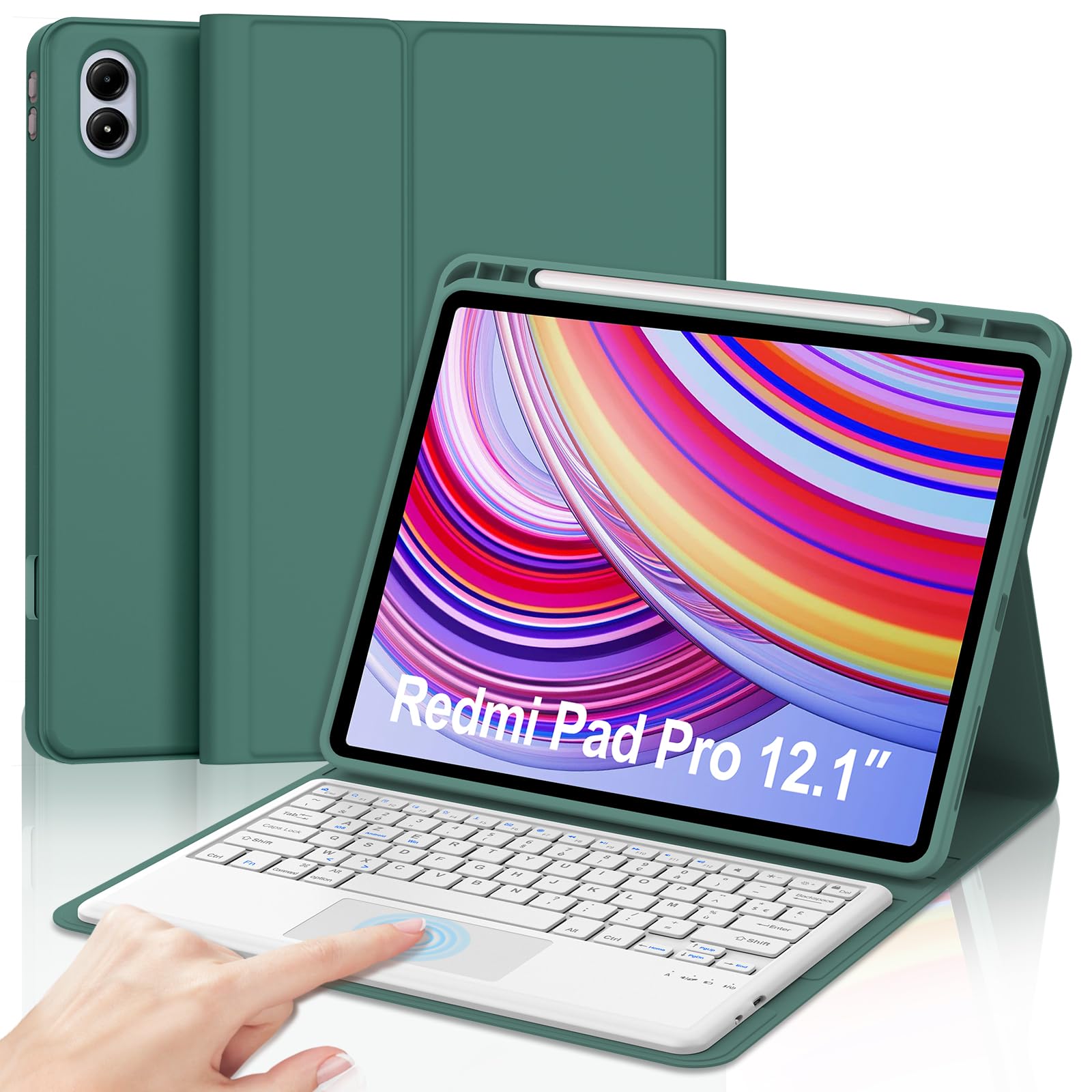 Jademall Tastiera con Trackpad per Redmi Pad Pro 12.1" 2024