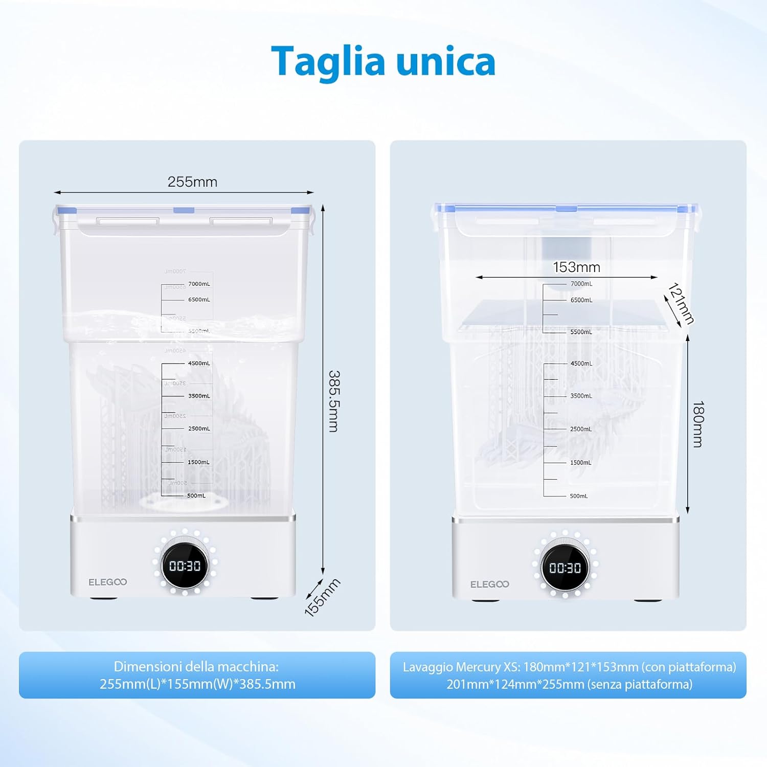 Elegoo Mercury XS Bundle - Macchina Lavaggio e Polimerizzazione - immagine 3
