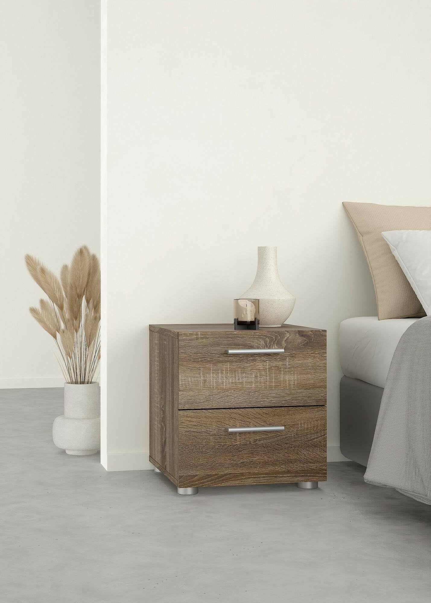 Dmora Comodino Amber - Comò Basso 40x40 h42 cm