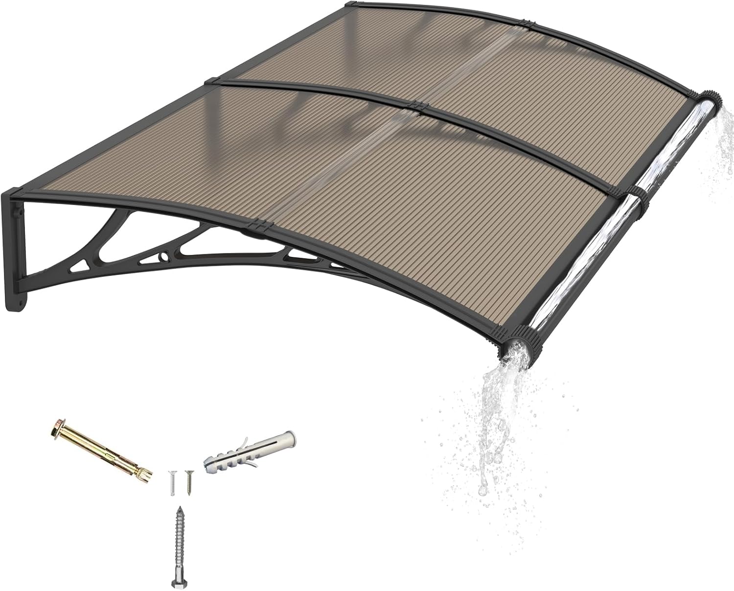 Pensilina da Esterno 150x100 cm in Policarbonato
