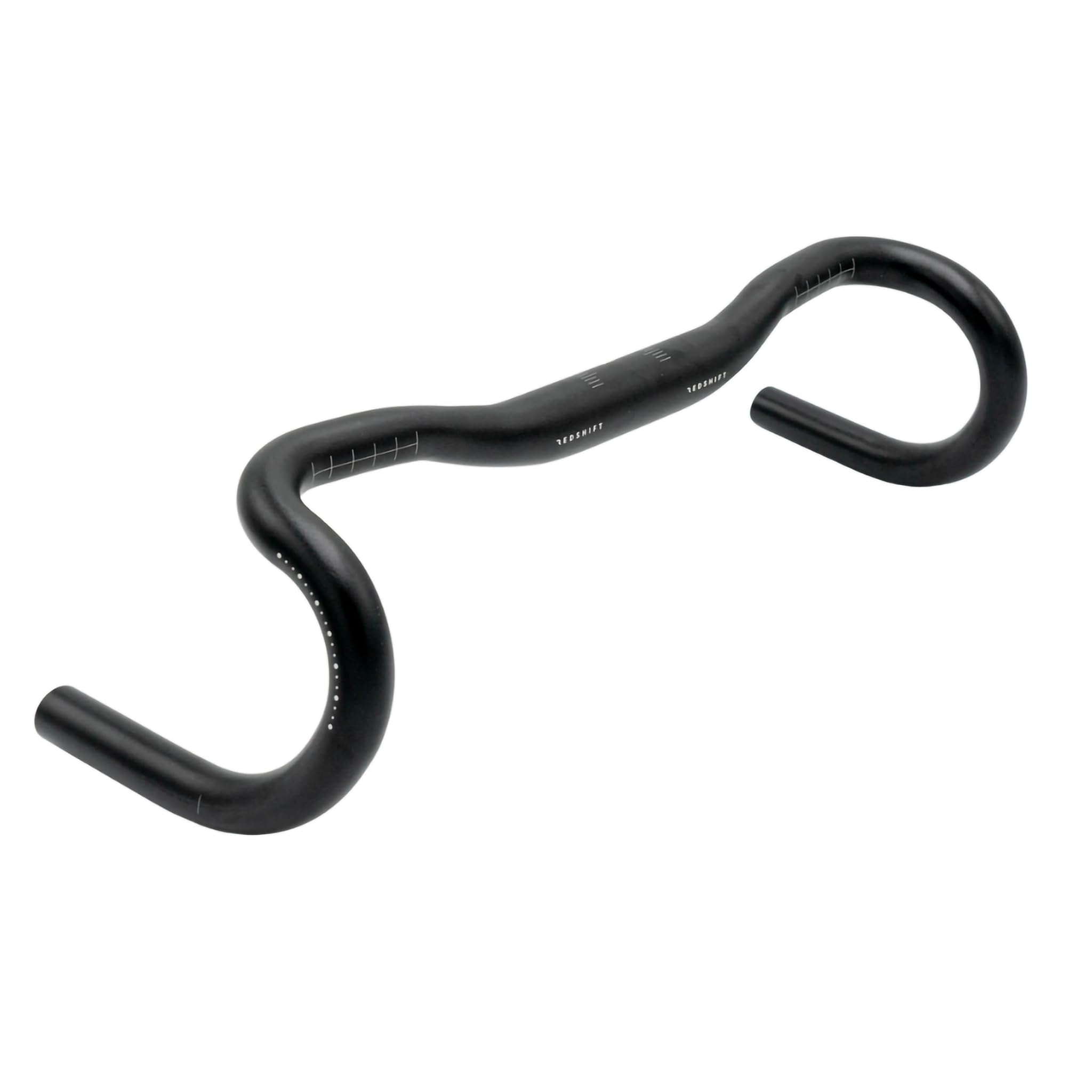 REDSHIFT Kitchen Sink Low Flare Handlebar without Loop for Road, Gravel, Touring, and Commuter Bikes, Aluminum Drop Bar, 31.8mm Clamp, with 20mm of Rise, 50cm Width