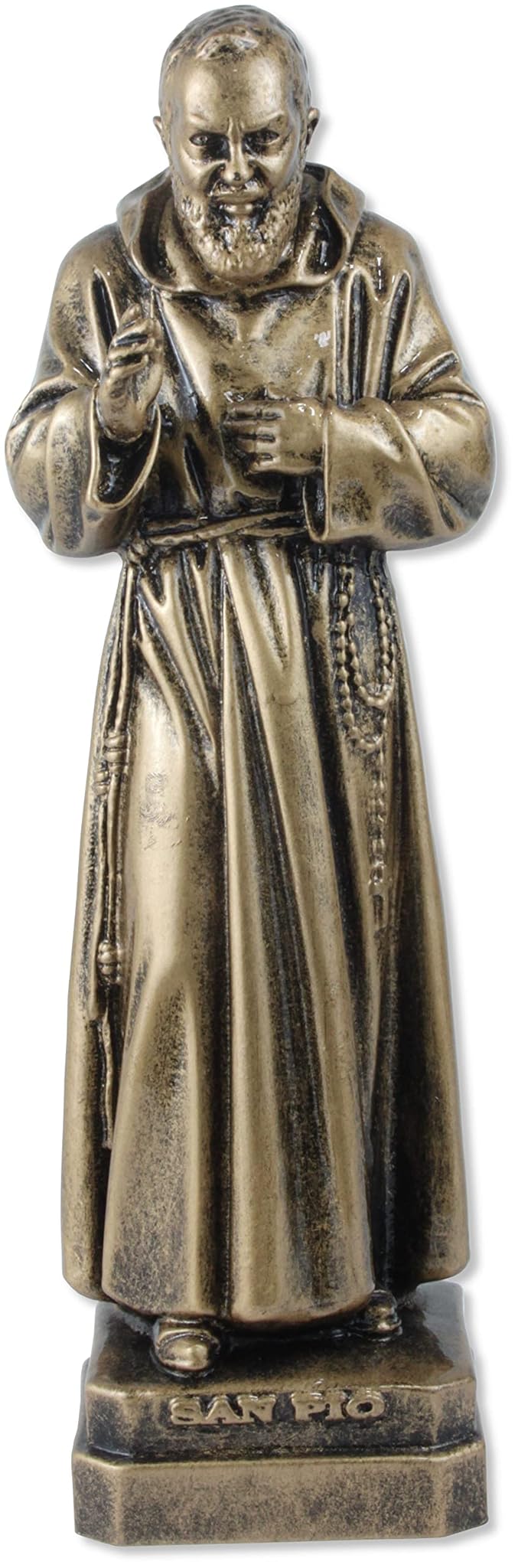 Statua San Pio di Pietrelcina in Resina 30 cm