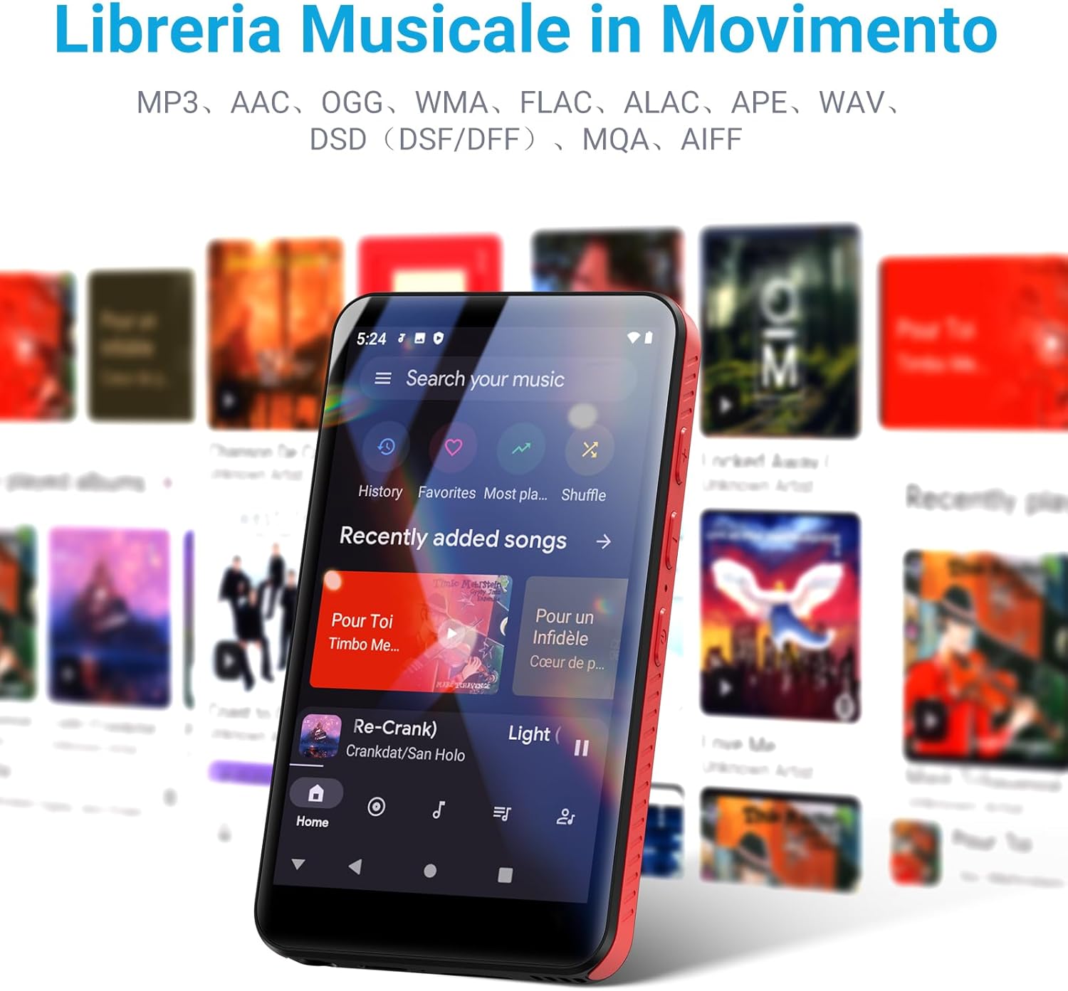 Mechen Lettore MP3 Bluetooth Spotify 96GB - immagine 5