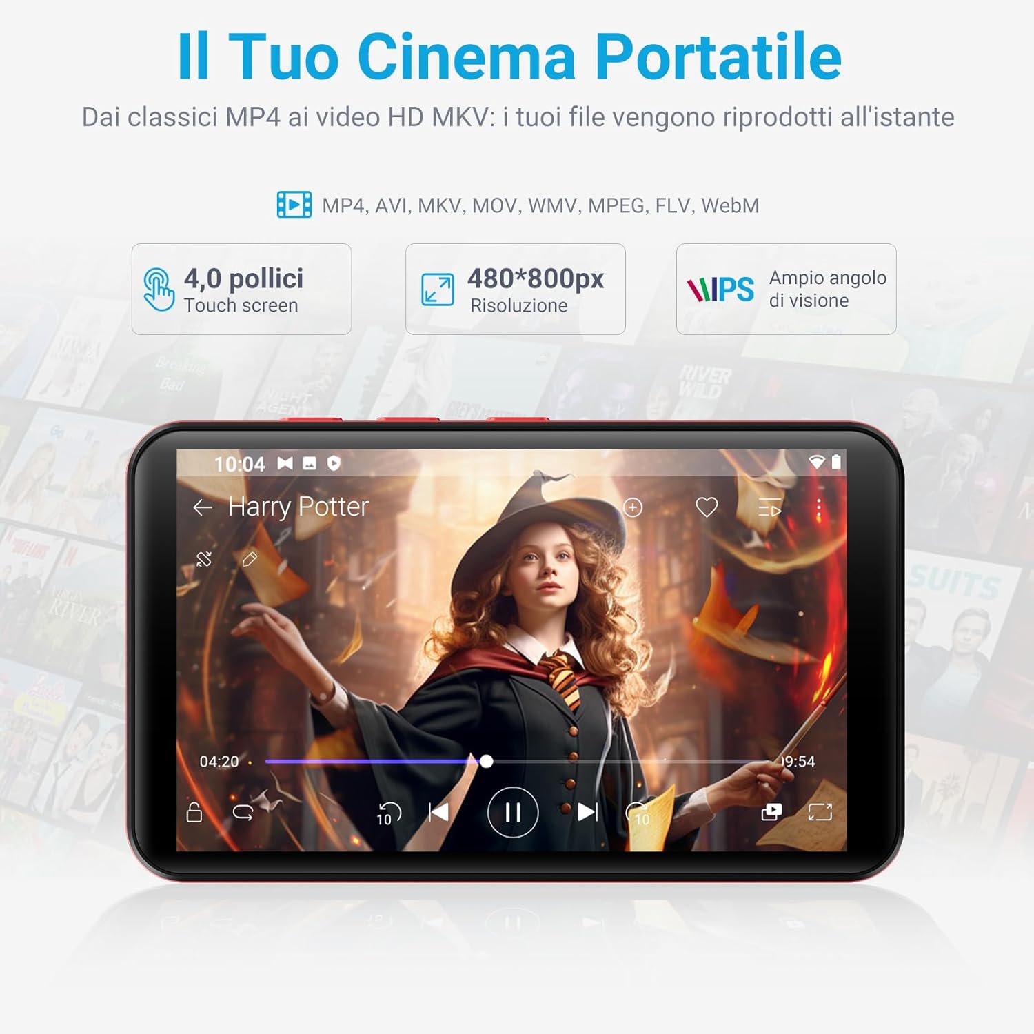 Mechen Lettore MP3 Bluetooth Spotify 96GB - immagine 6