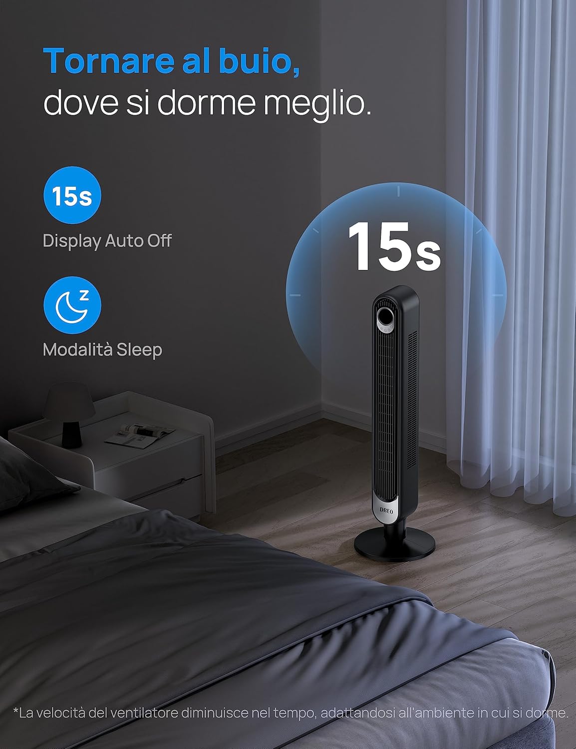 Dreo Ventilatore a Torre 106cm con Telecomando - immagine 5