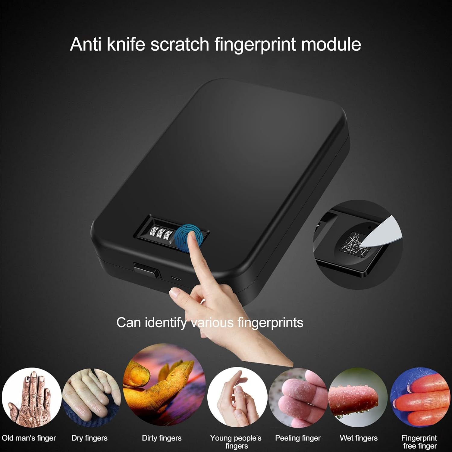 Cassetta di Sicurezza Portatile con Impronta Digitale - immagine 3