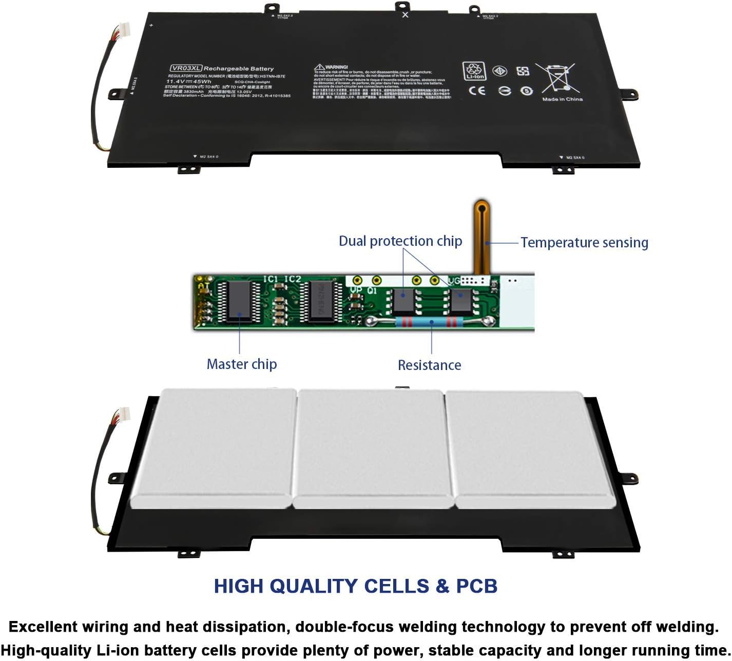 Antiee VR03XL Batteria per HP Pavilion 13-D Series - immagine 3