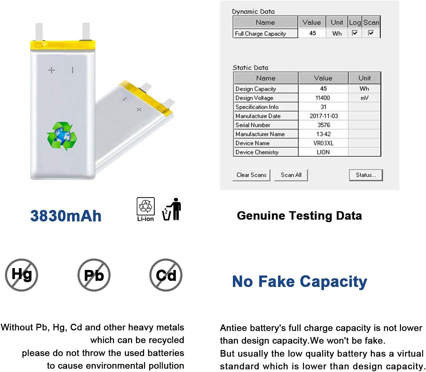 Antiee VR03XL Batteria per HP Pavilion 13-D Series - immagine 4