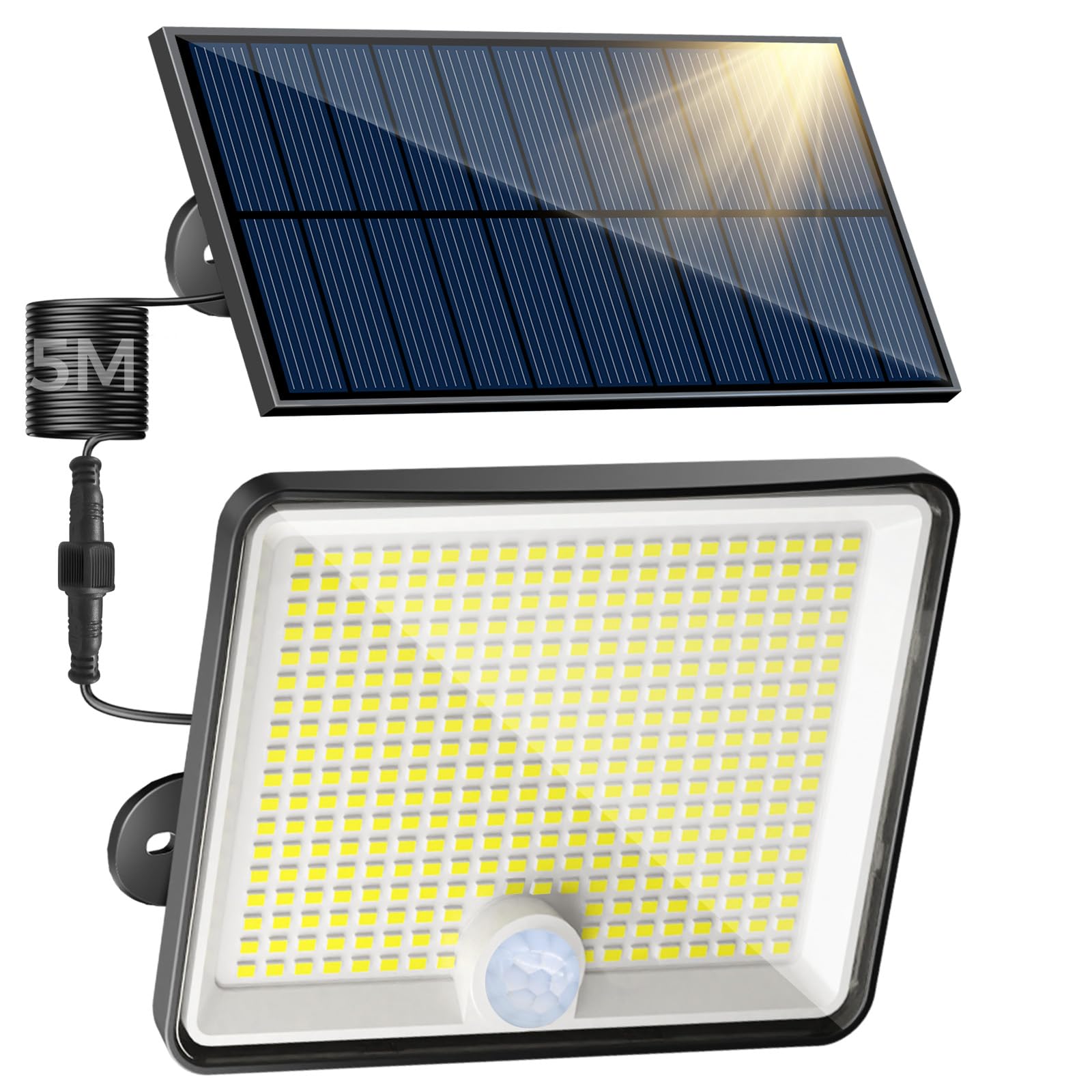 Peasur Luce Solare Led Esterno 348LED con Sensore