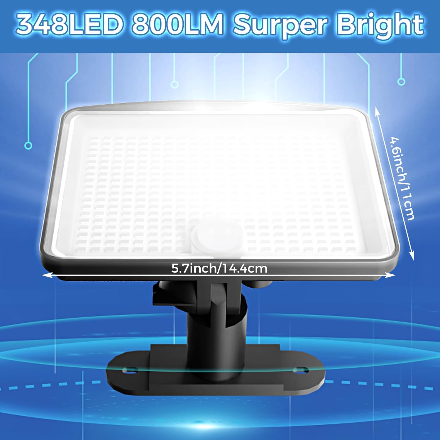 Peasur Luce Solare Led Esterno 348LED con Sensore - immagine 3