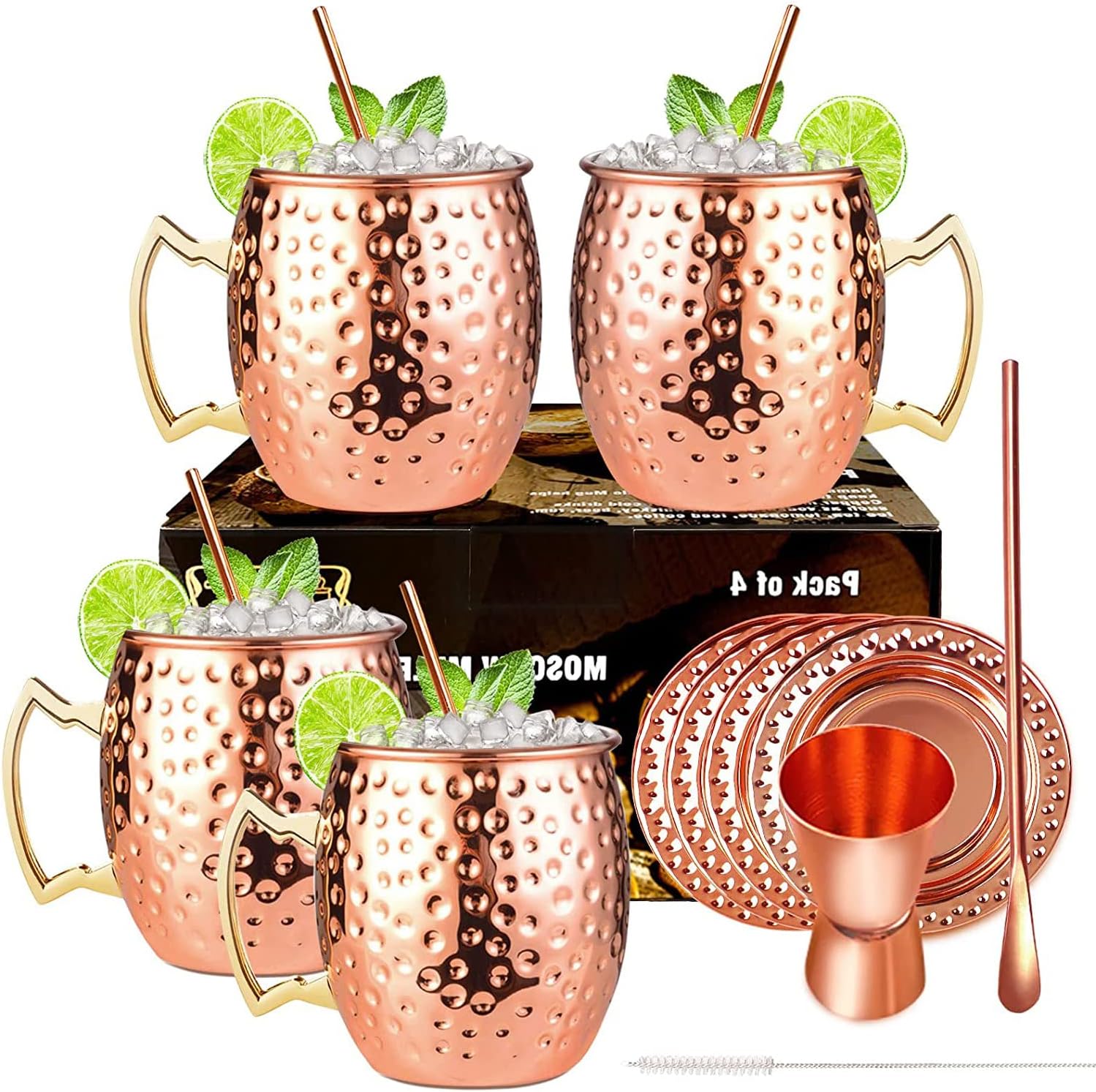 LIVEHITOP Bicchieri Moscow Mule Rame 530 ML