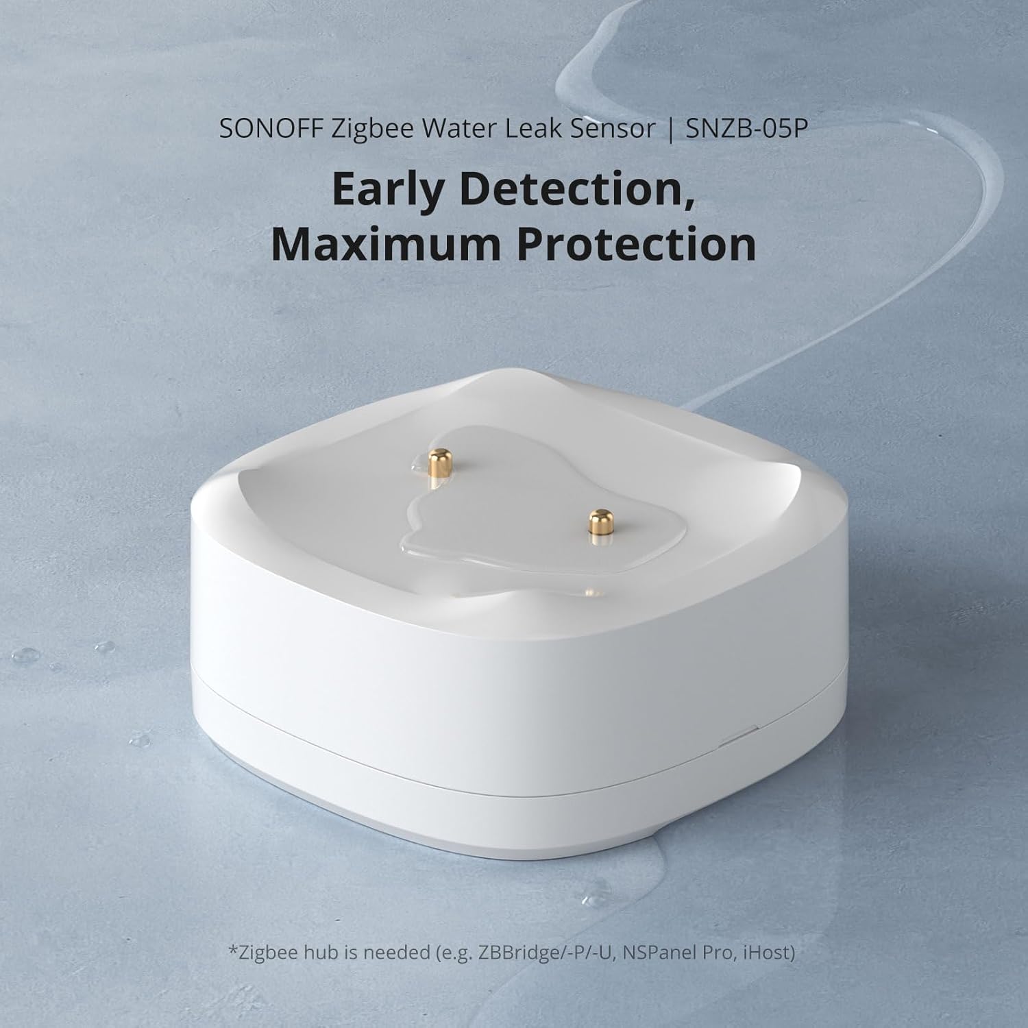 Sonoff SNZB-05P Zigbee Rilevatore di Acqua Smart Home - immagine 2