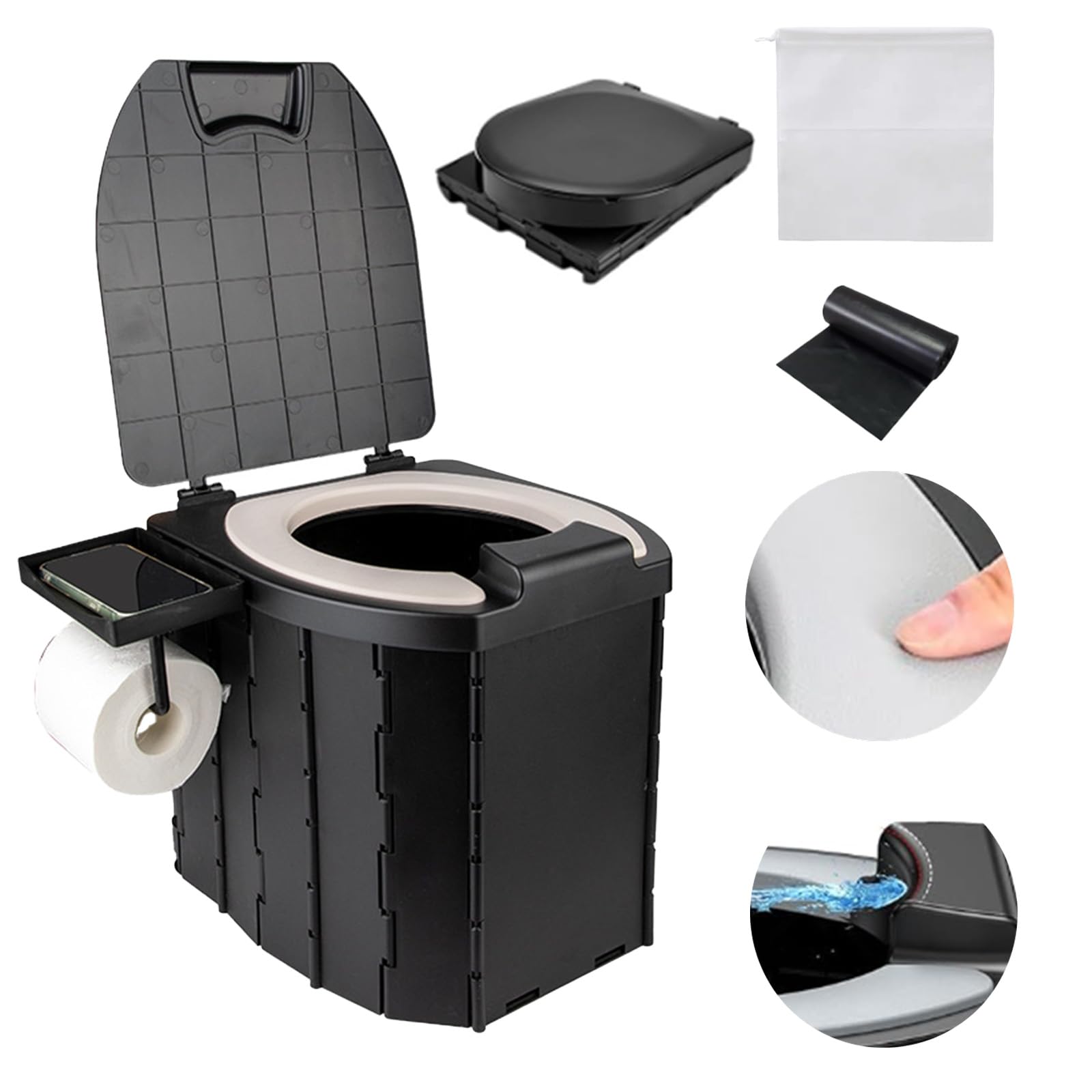 Wc Portatile Pieghevole per Campeggio