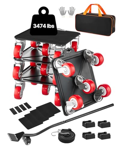 Vevor Carrello per Mobili 1575kg con 5 Ruote Girevoli