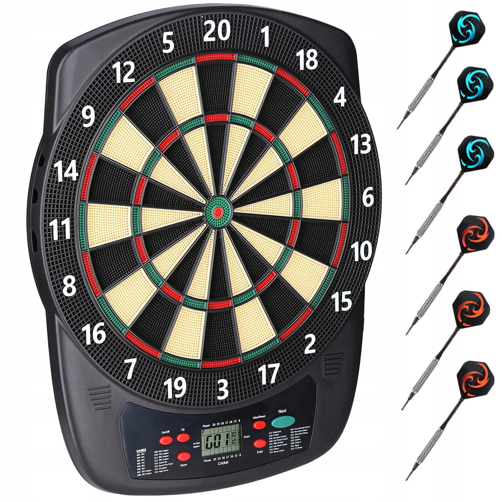Bersaglio Freccette Elettronico Soft Dart con 4 Display LCD