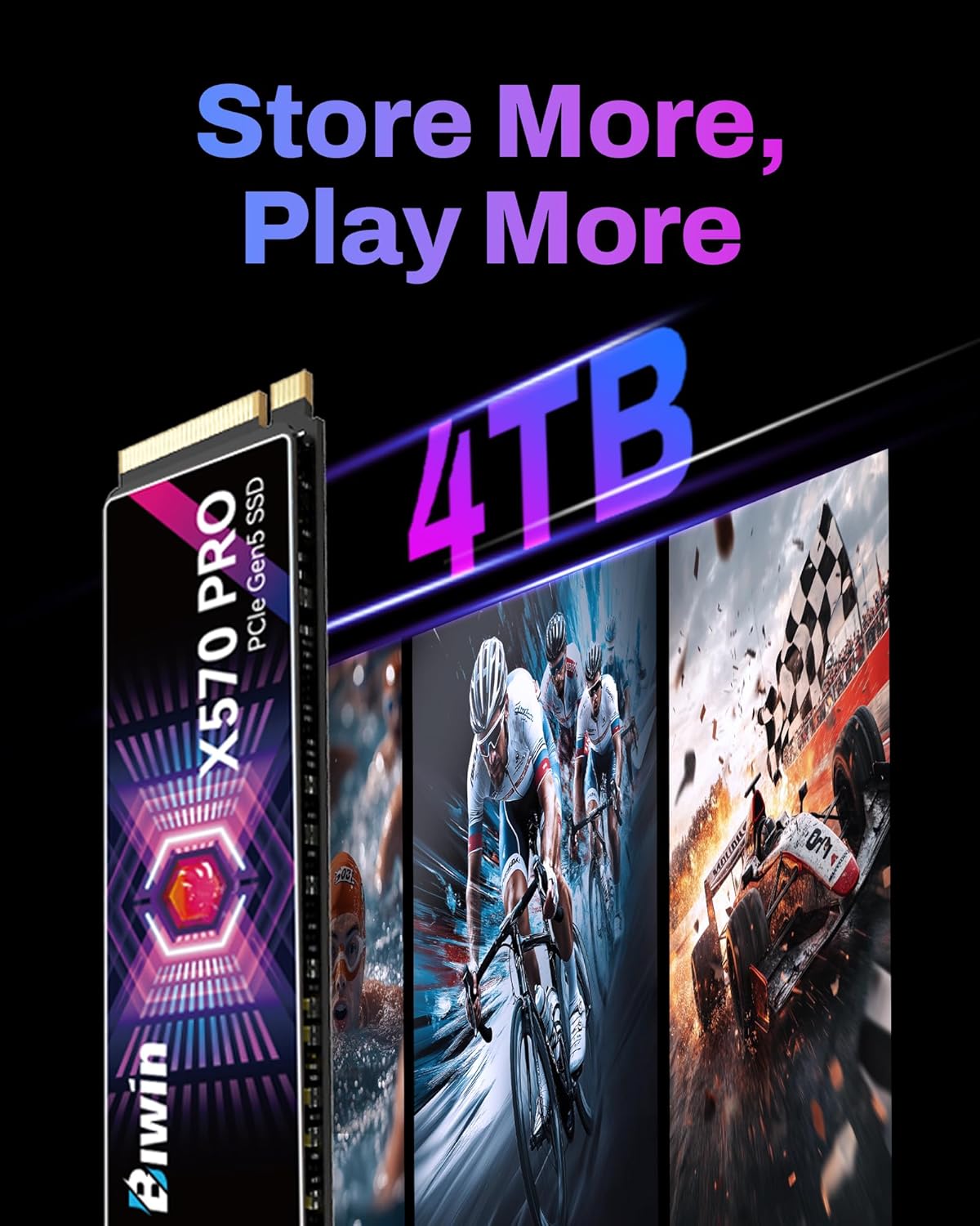 Biwin Black Opal X570 PRO 1TB SSD Gen5x4 - immagine 6