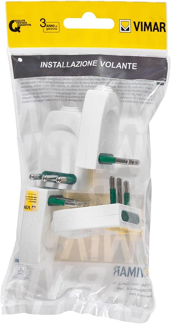 Vimar FP00203.B Spina Piccola SICURY 2P+T 10A - immagine 2