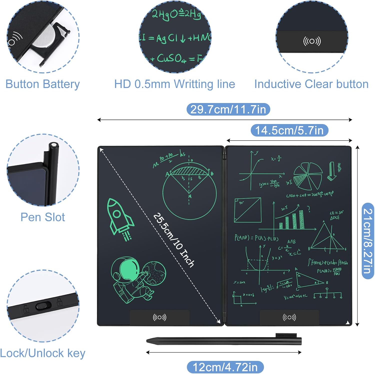 Czemo Lavagna LCD Pieghevole 14.3 pollici - immagine 5