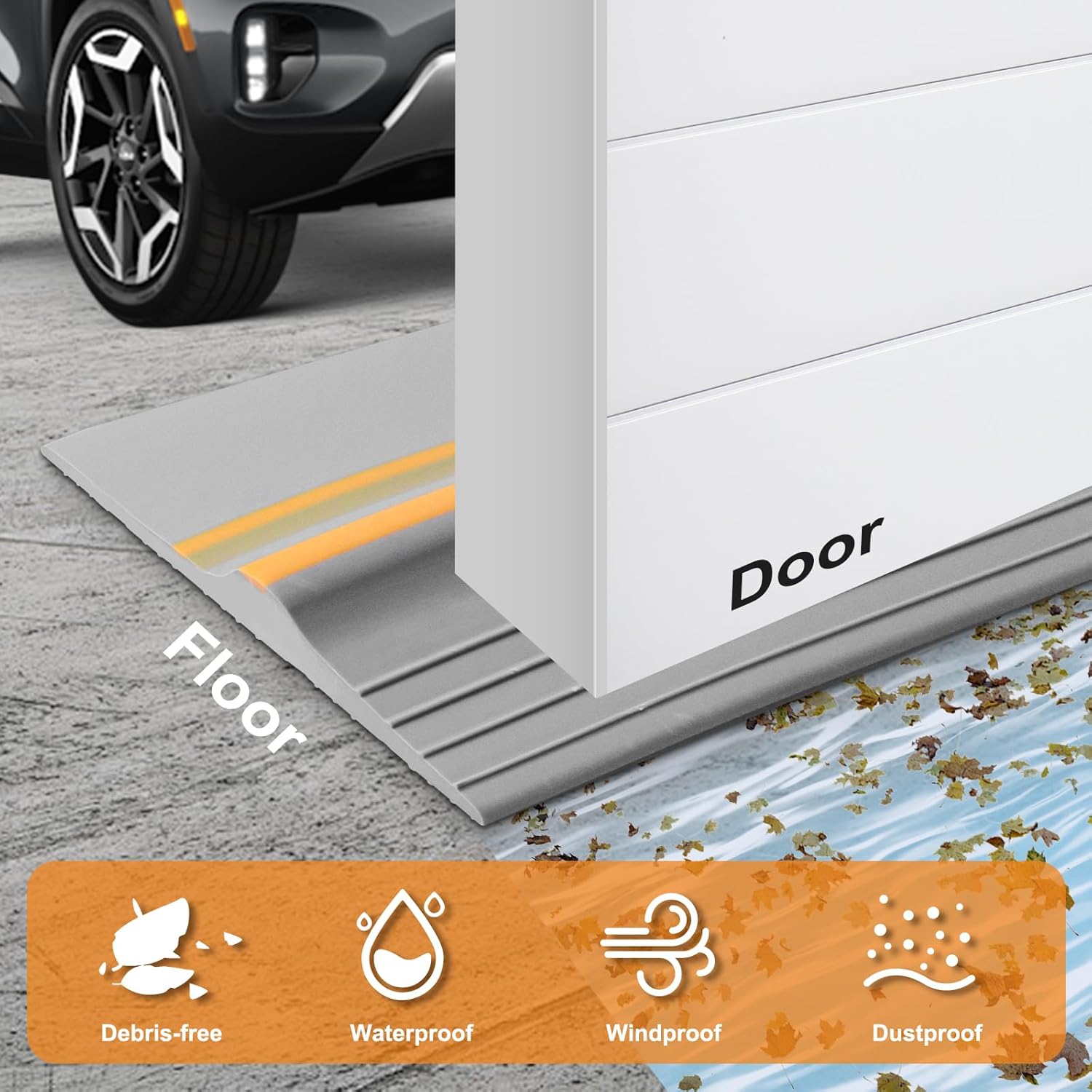 Guarnizione Porta Garage Universale 6m x 80mm - immagine 3