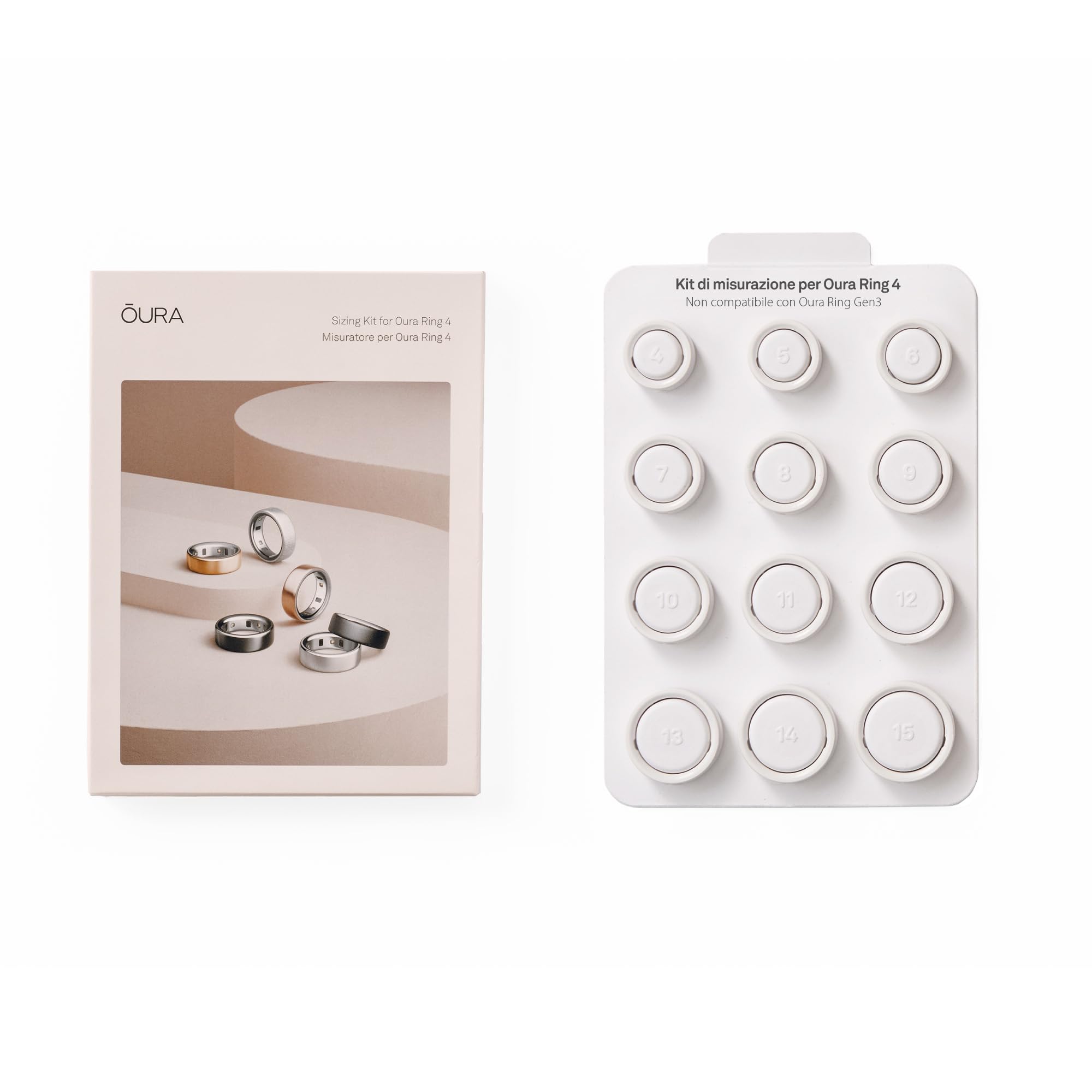 Oura Ring 4 Kit di Misurazione Smart Ring