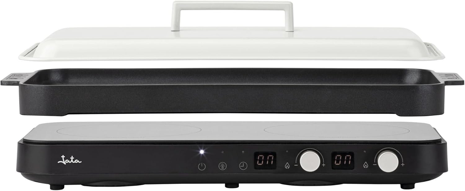 Jata JEVI1470 - Piastra Induzione Portatile 2 Fuochi 2800W