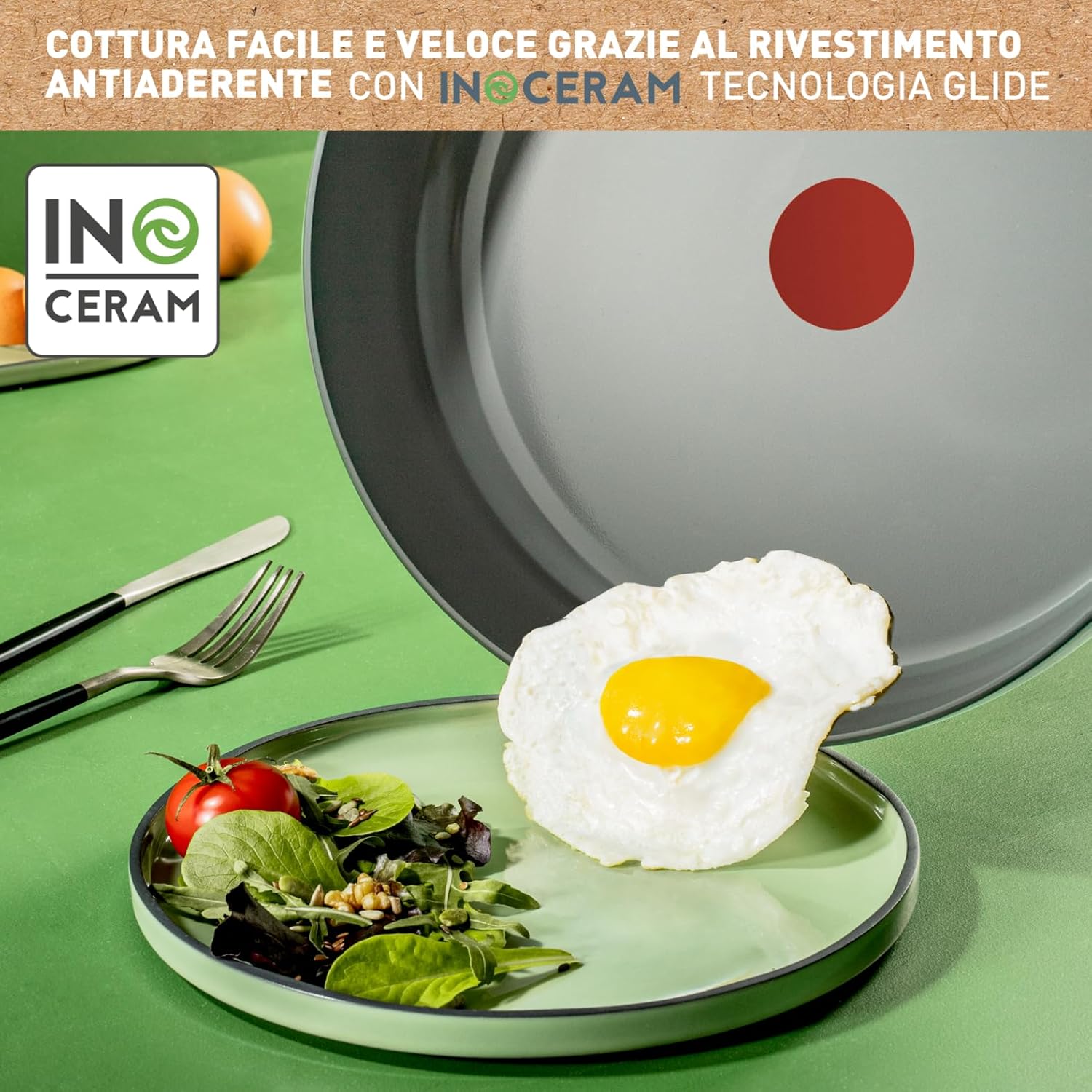 Lagostina Ingenio Vivissima - Padella Ceramica 28cm - immagine 3