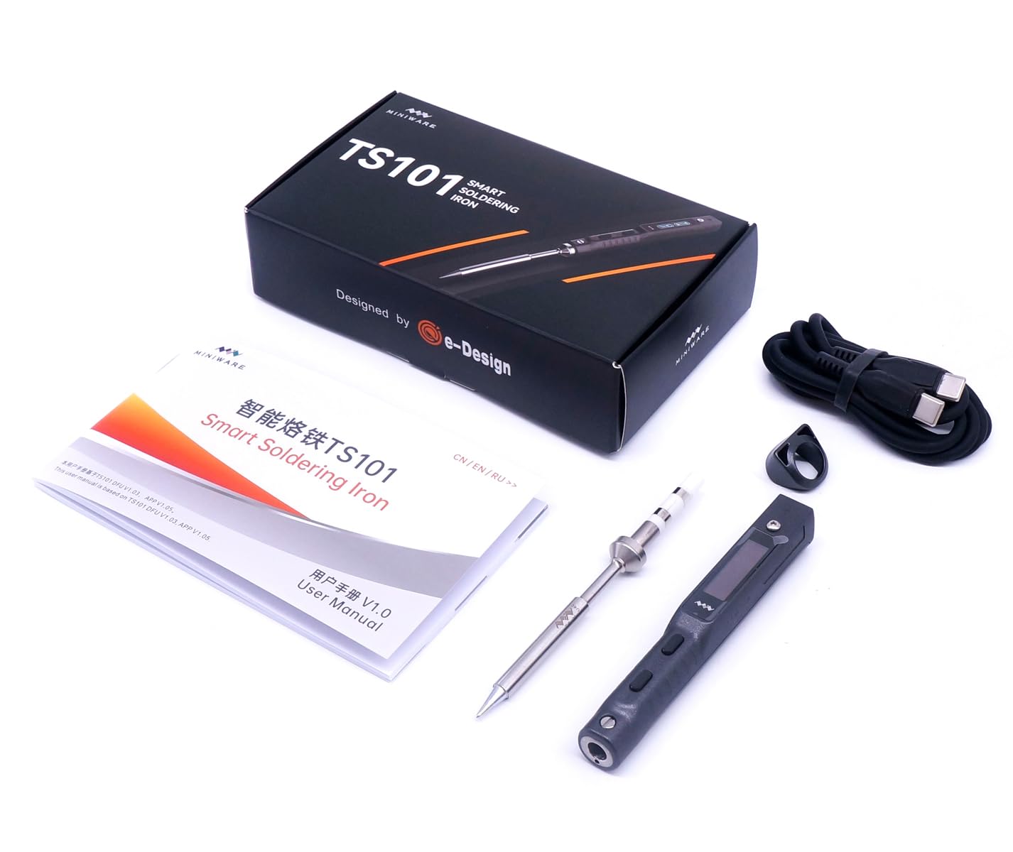 Miniware TS101 - Saldatore Digitale Portatile 90W