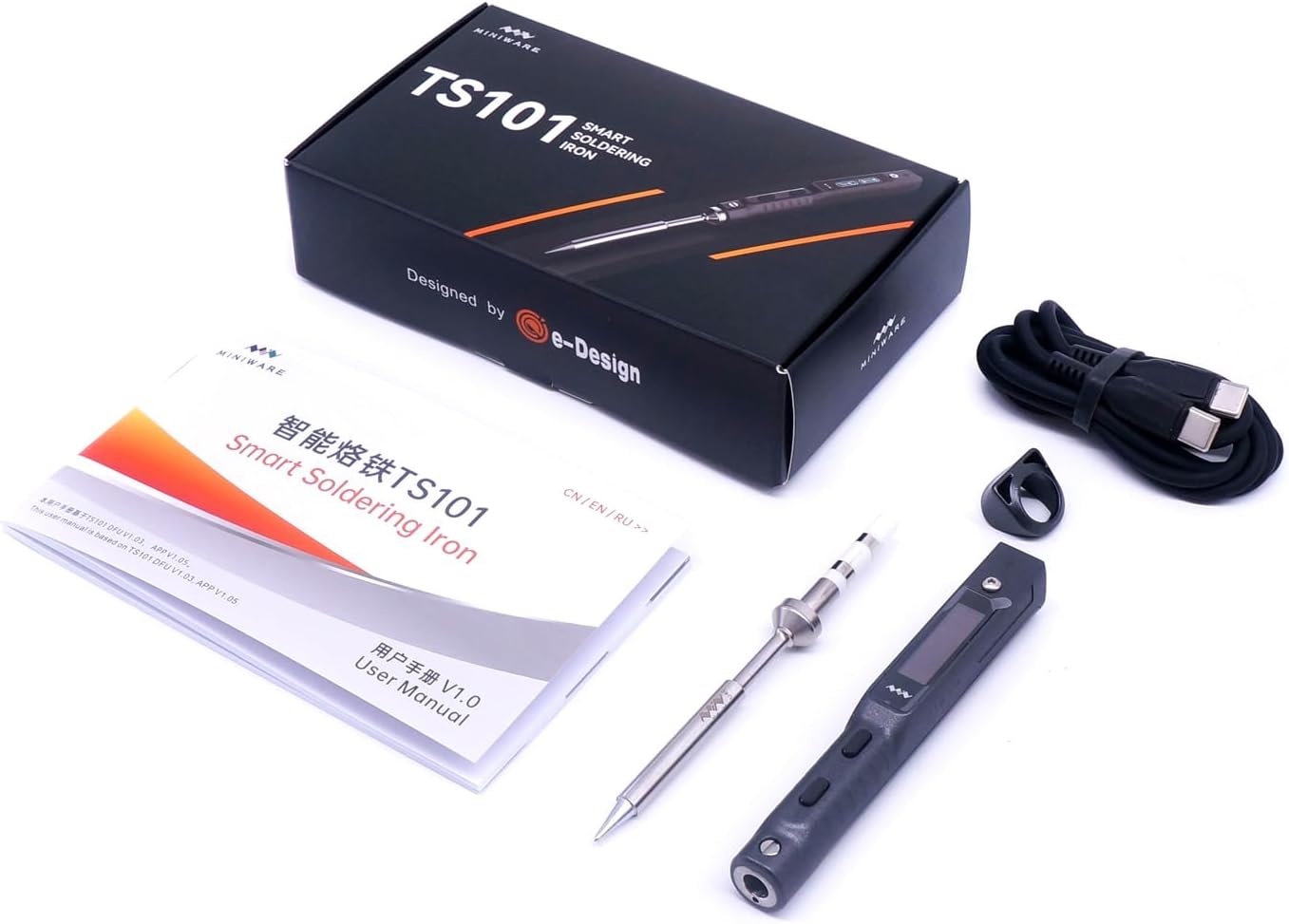 Miniware TS101 - Saldatore Digitale Portatile 90W - immagine 1