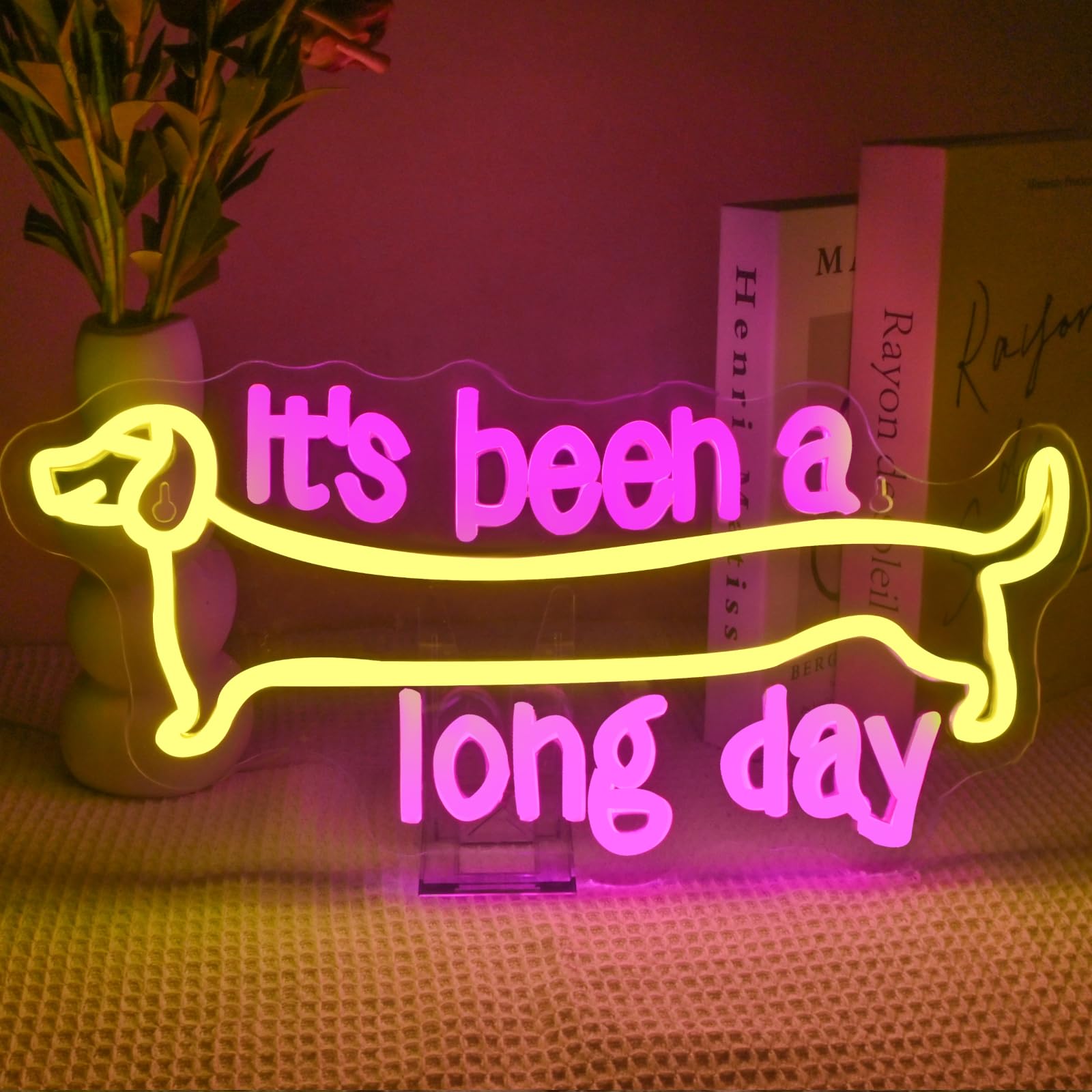 It's been a long day Dachshund - Insegna Neon LED