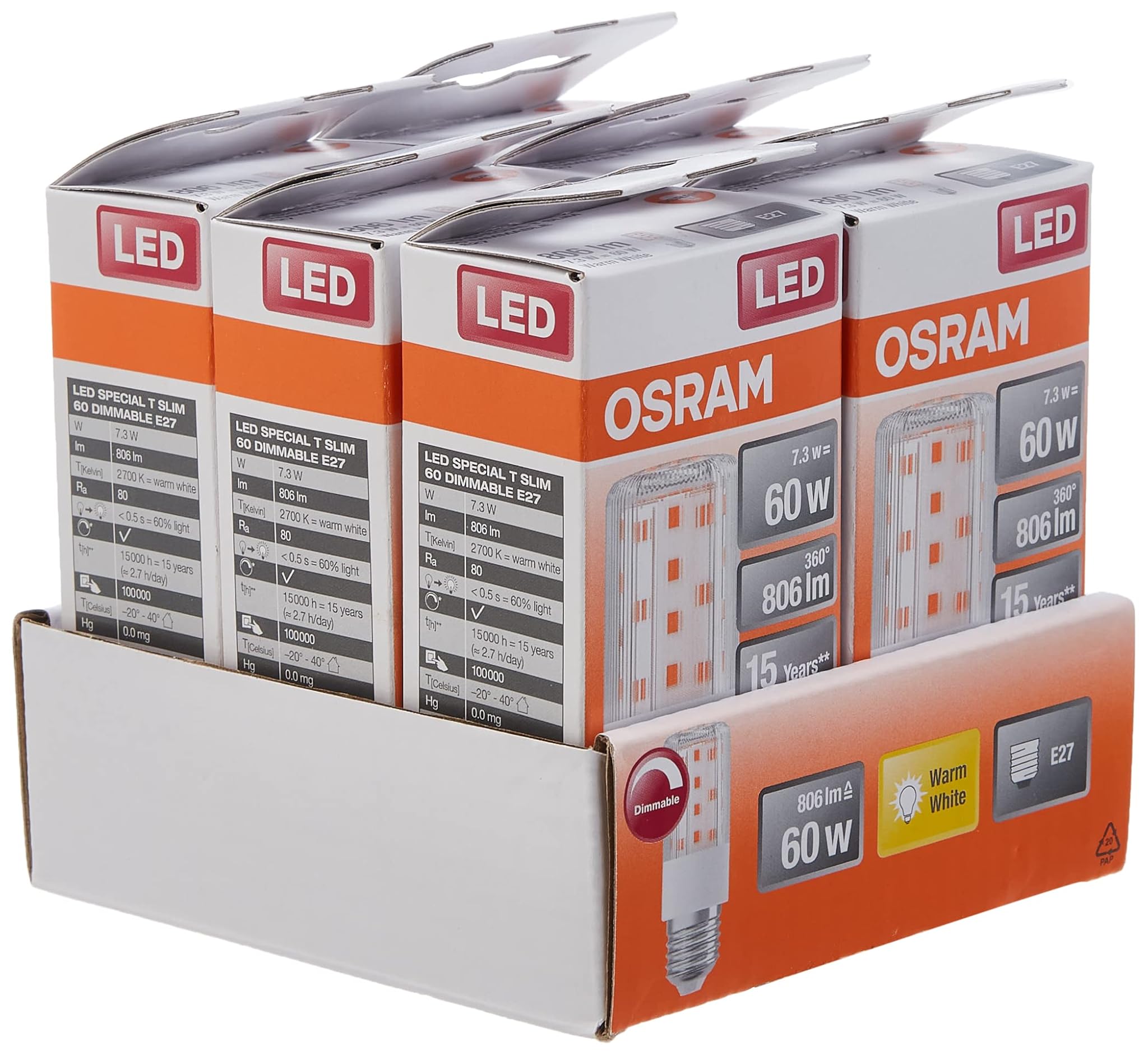 Osram LED Superstar Special T SLIM E27 Dimmerabile