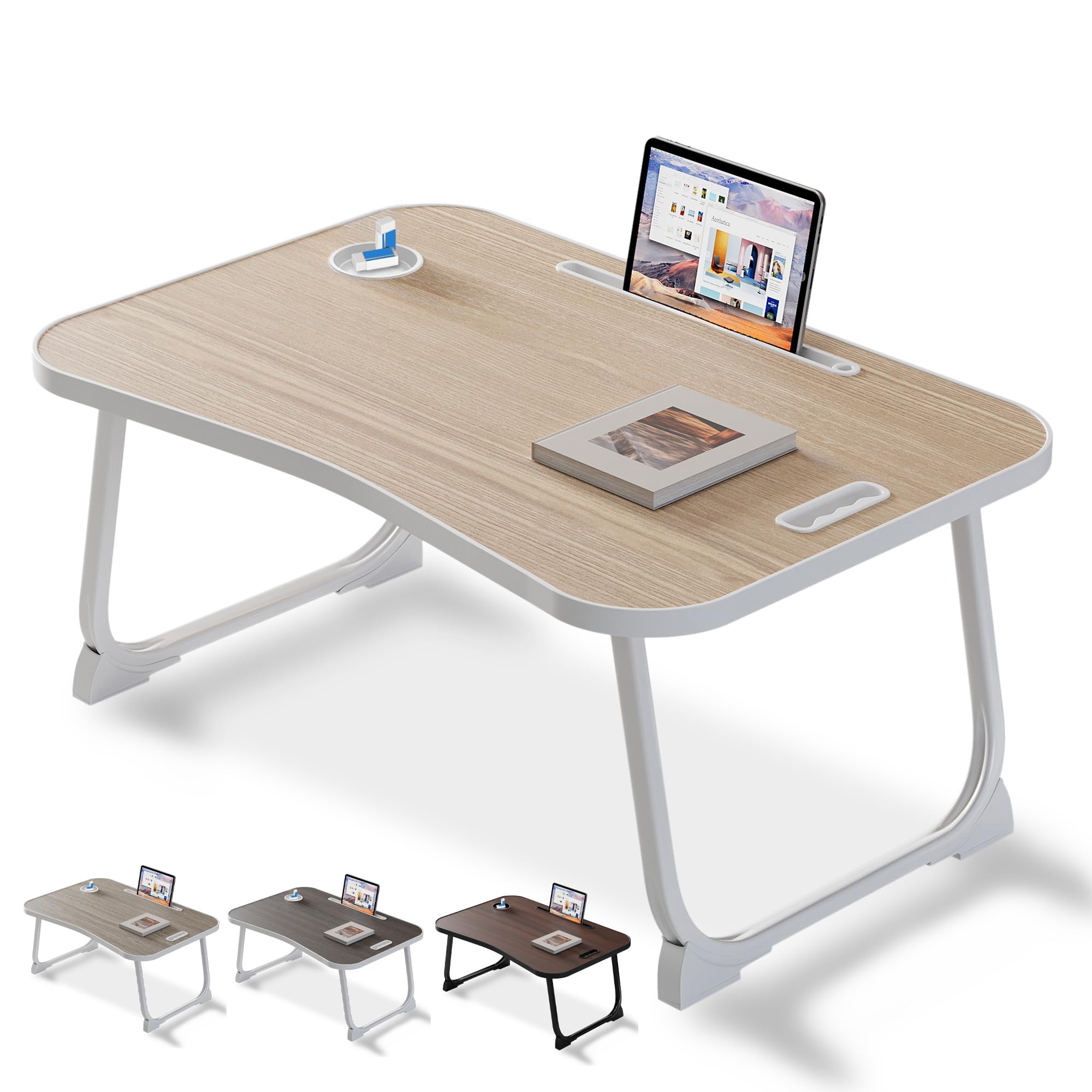 Scrivania Letto per Laptop - Vassoio Pieghevole, Wood